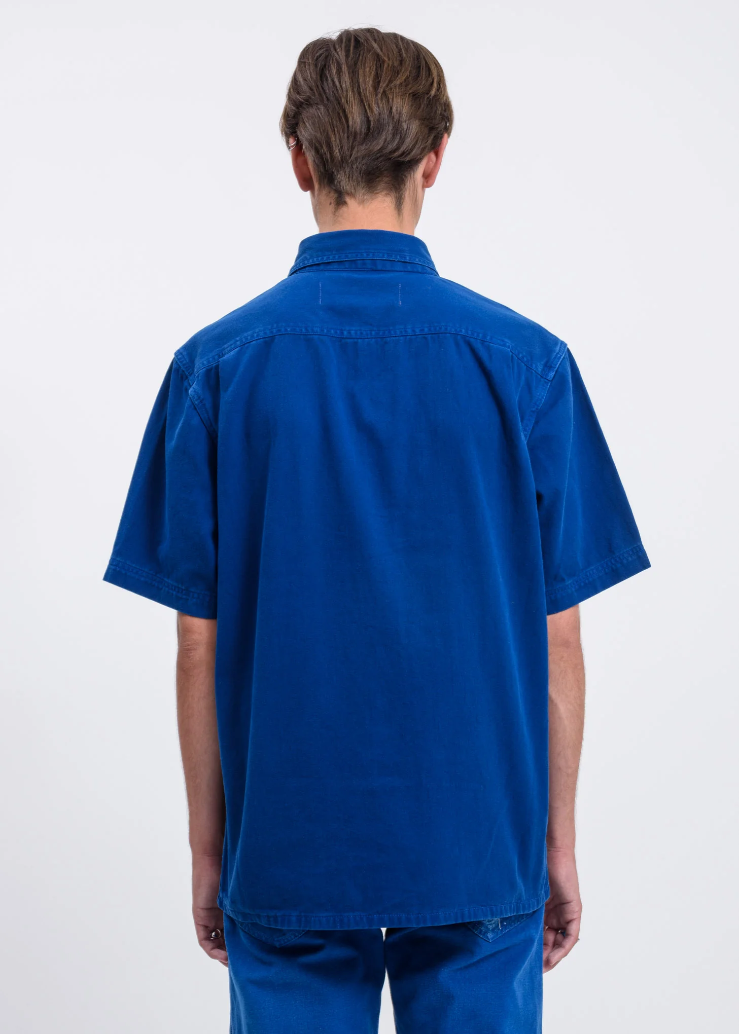 Blue Treatment and Patches Scout Shirt - Image 3