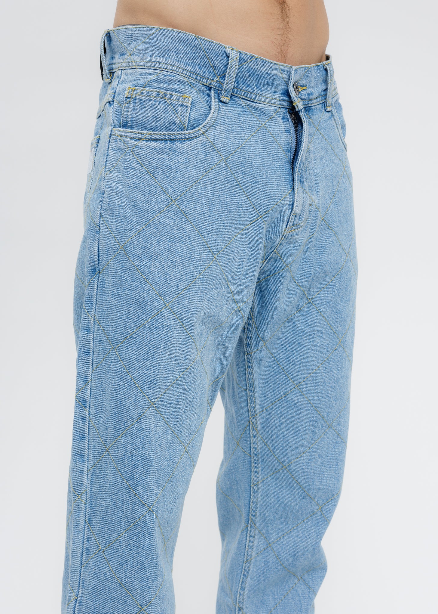 Blue Washed Feeling Denim Jeans - Image 5
