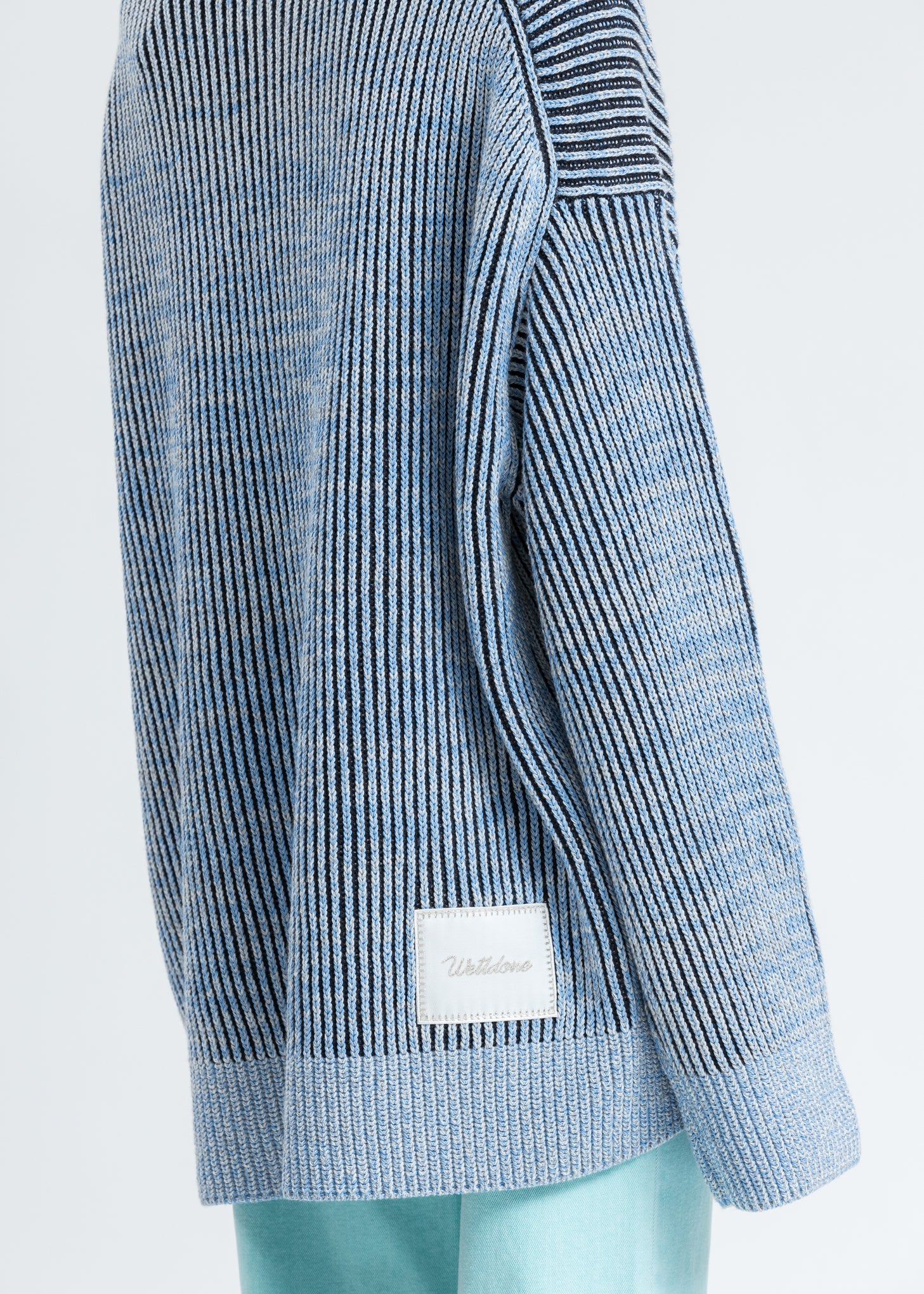 Blue WD Jacquard Sweater - Image 2