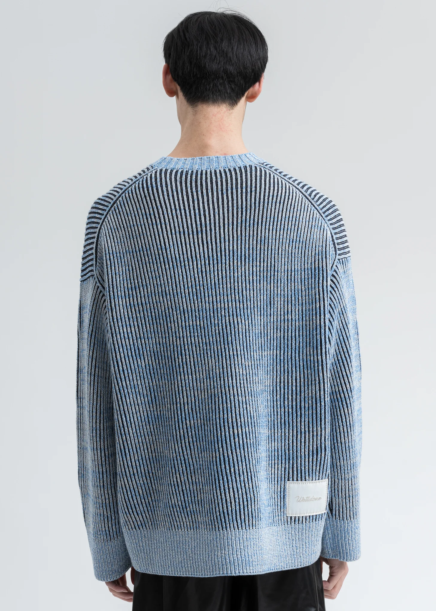 Blue WD Jacquard Sweater - Image 2