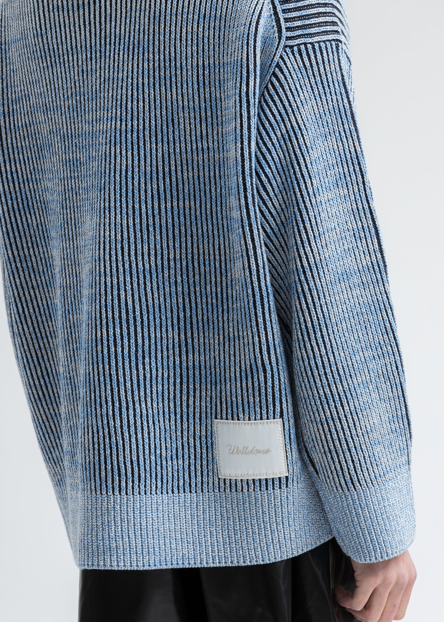 Blue WD Jacquard Sweater - Image 4