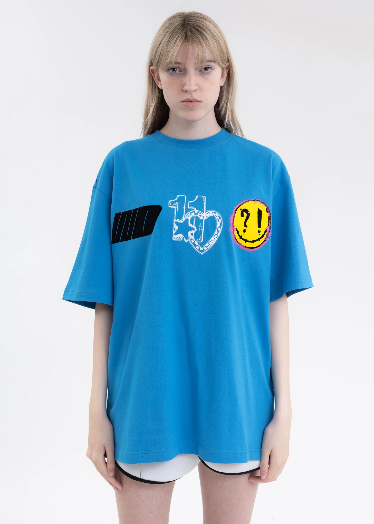 BLUE WE11DONE HEART T-SHIRT