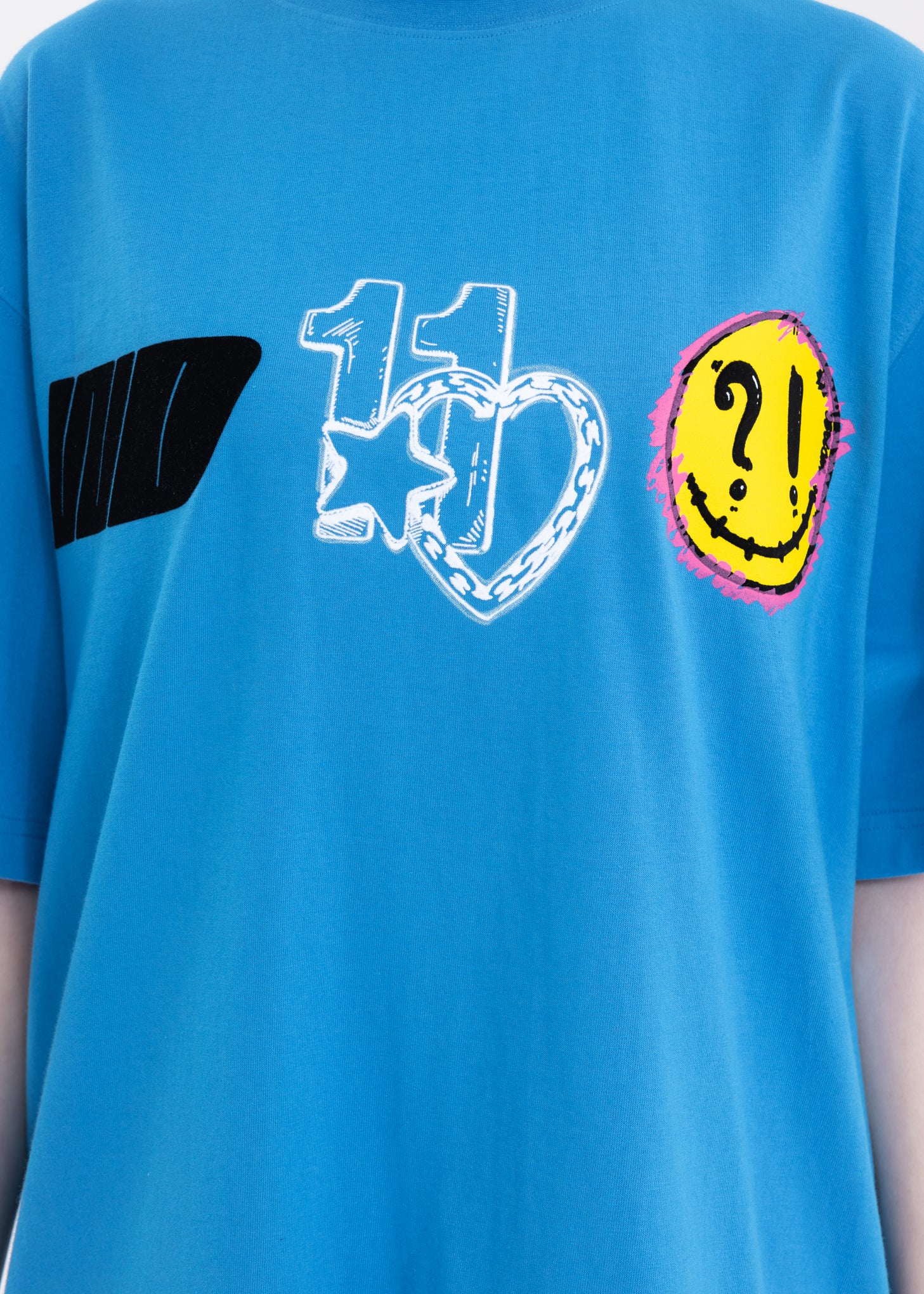 BLUE WE11DONE HEART T-SHIRT - Image 2