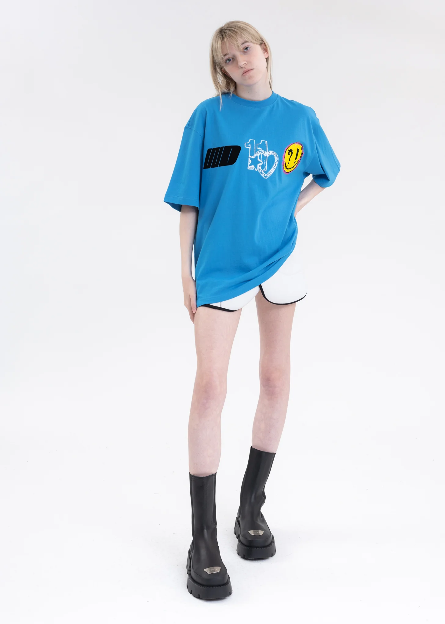 BLUE WE11DONE HEART T-SHIRT - Image 5