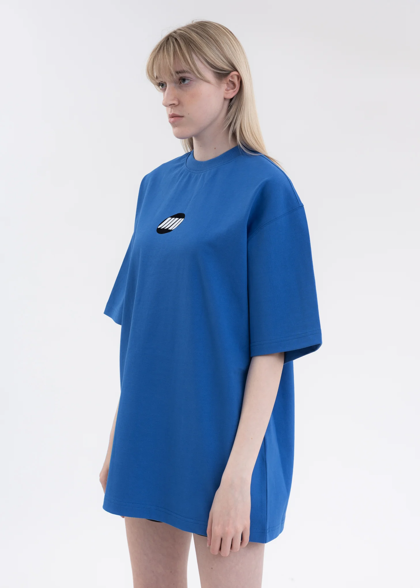 BLUE WE11DONE SMALL LOGO T-SHIRT - Image 2