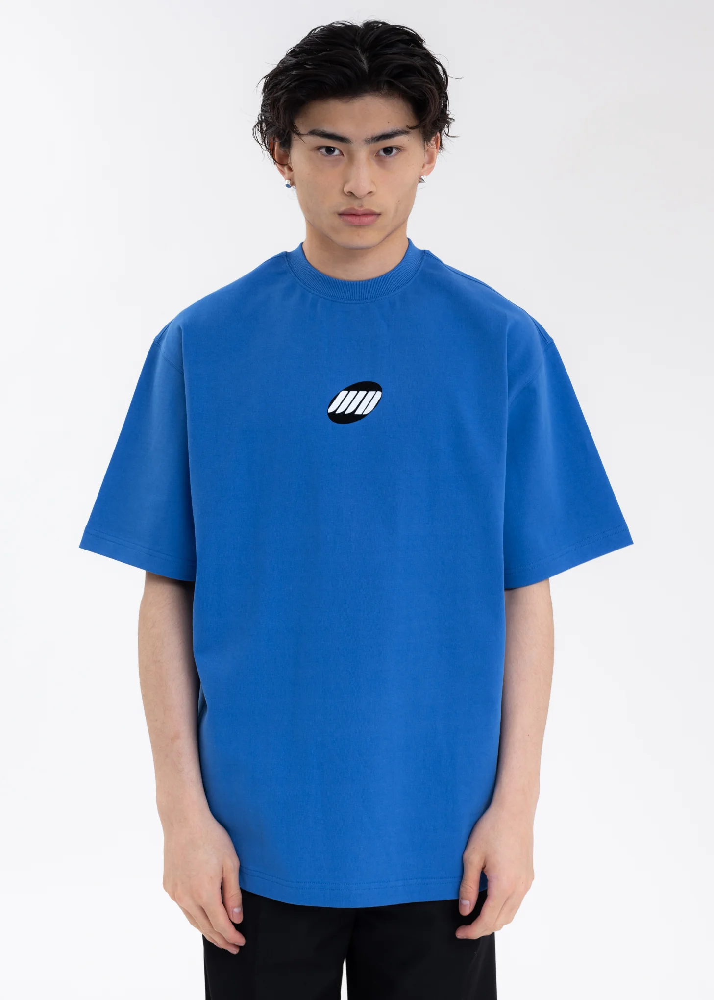BLUE WE11DONE SMALL LOGO T-SHIRT