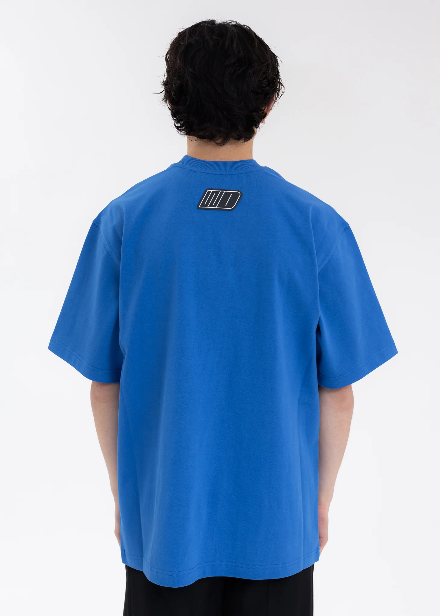 BLUE WE11DONE SMALL LOGO T-SHIRT - Image 2