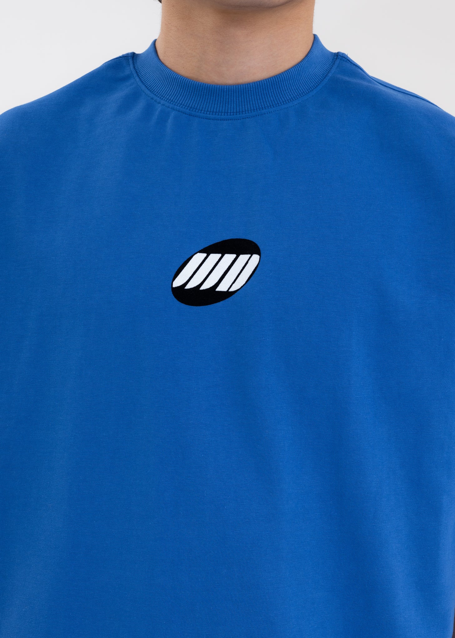 BLUE WE11DONE SMALL LOGO T-SHIRT - Image 4