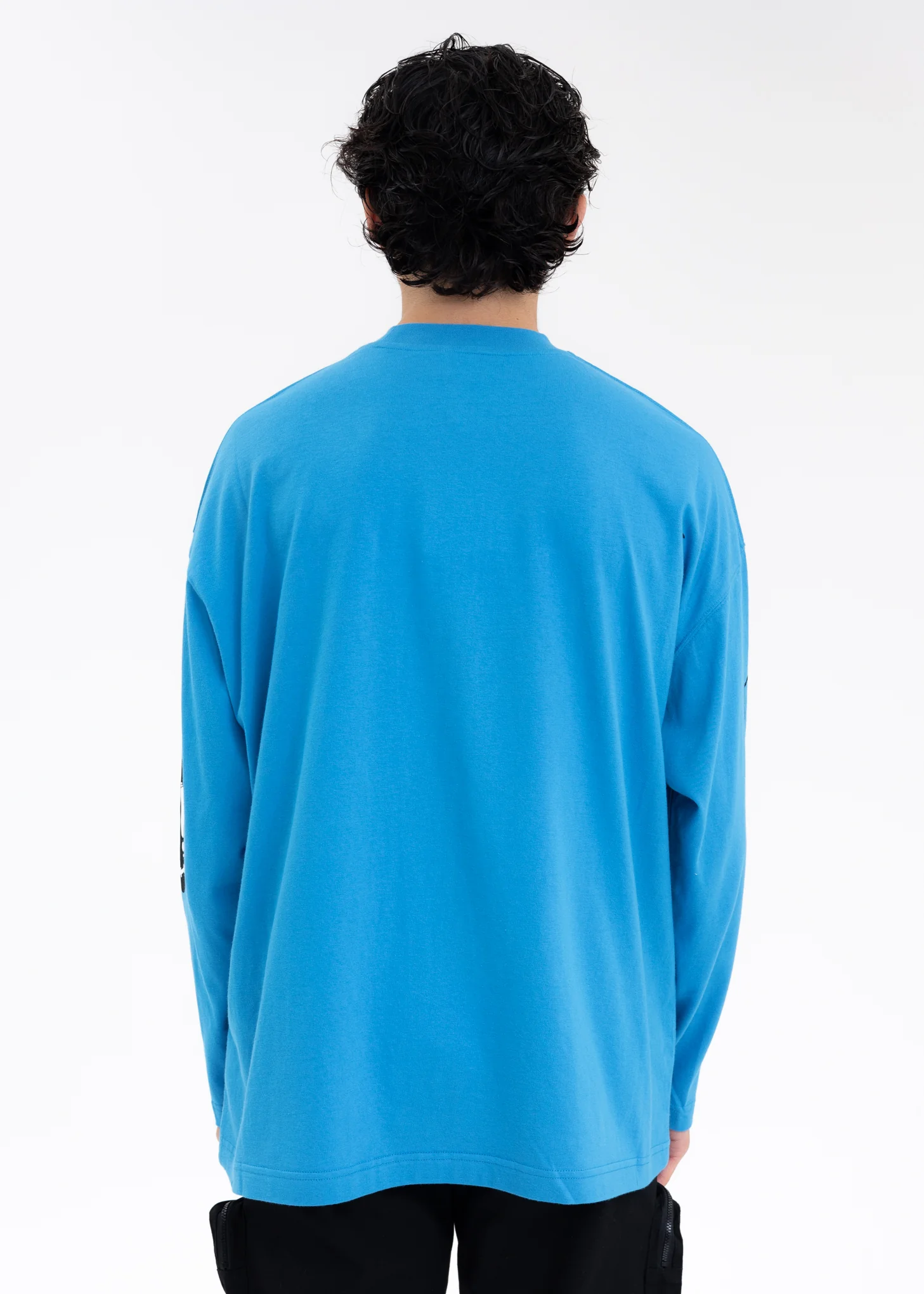 BLUE WE11DONE SMILE LOGO LONG-SLEEVED T-SHIRT - Image 5