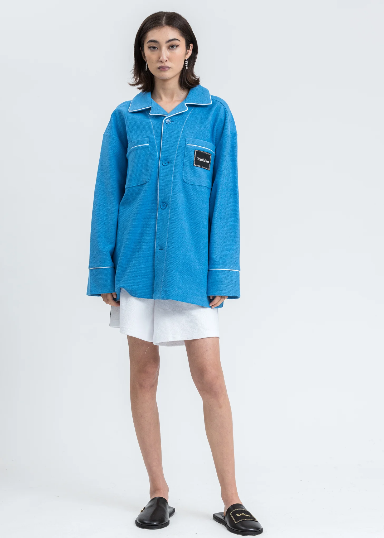 Blue Zurry Pyjama Top Long Sleeve - Image 5