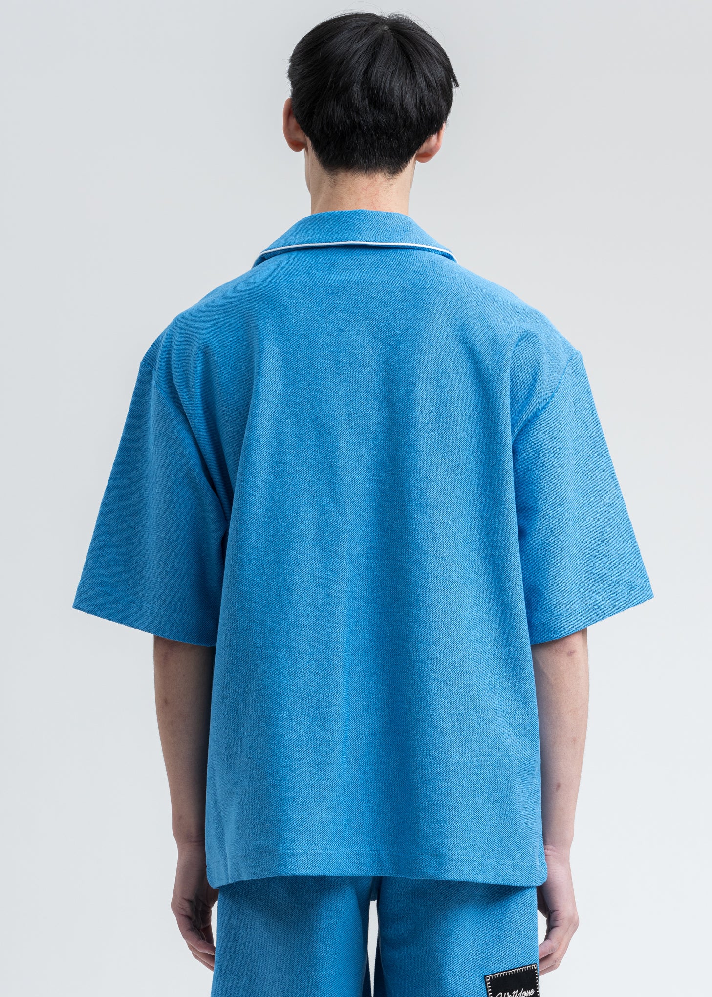 Blue Zurry Pyjama Top Short Sleeve - Image 4