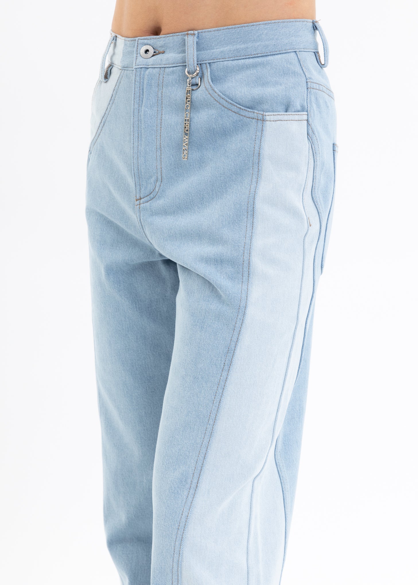 BLUE DECONSTRUCTED JEANS - Image 4