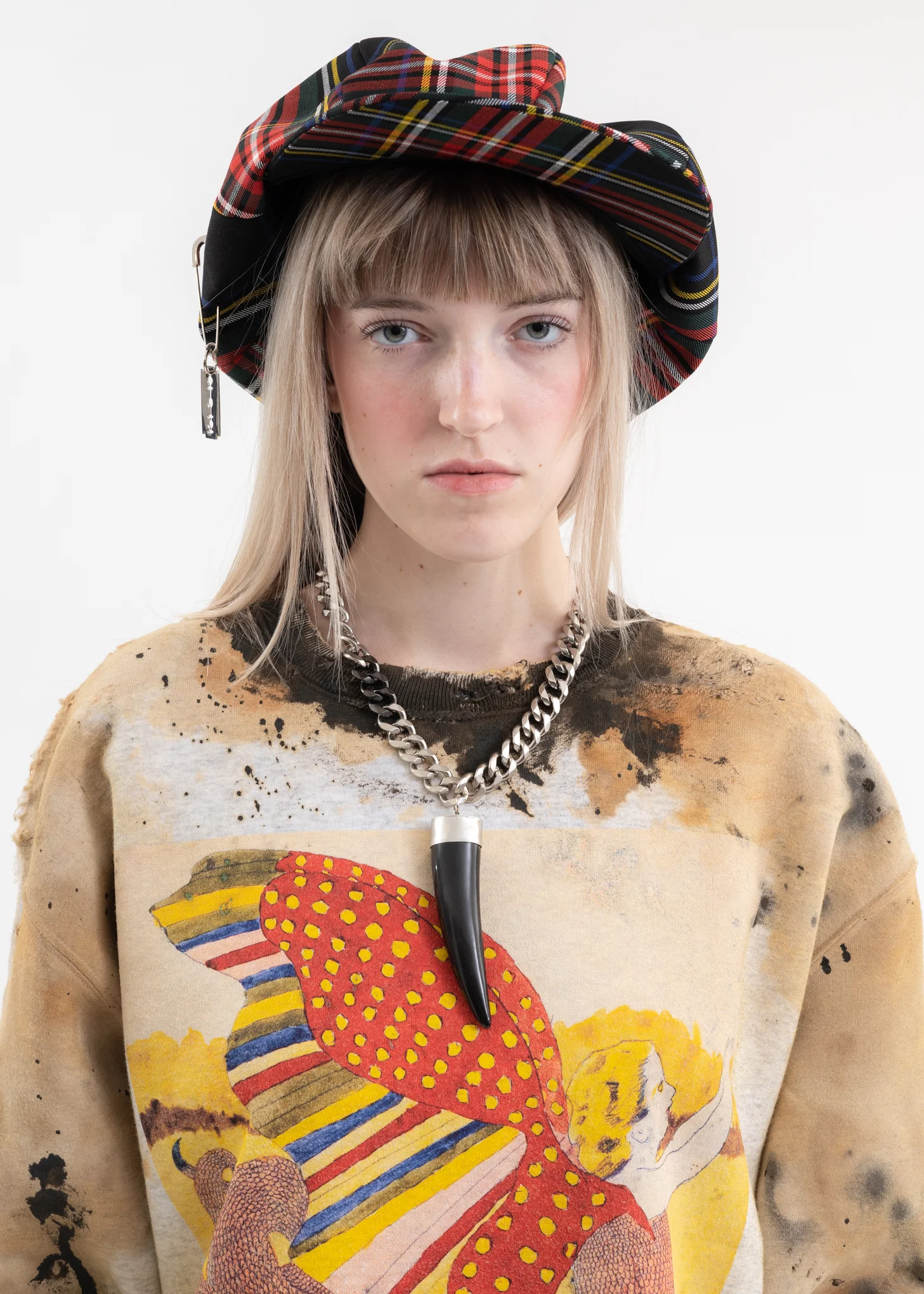 Bone Necklace KIDILL × Malcolm Guerre Collaboration - Image 2