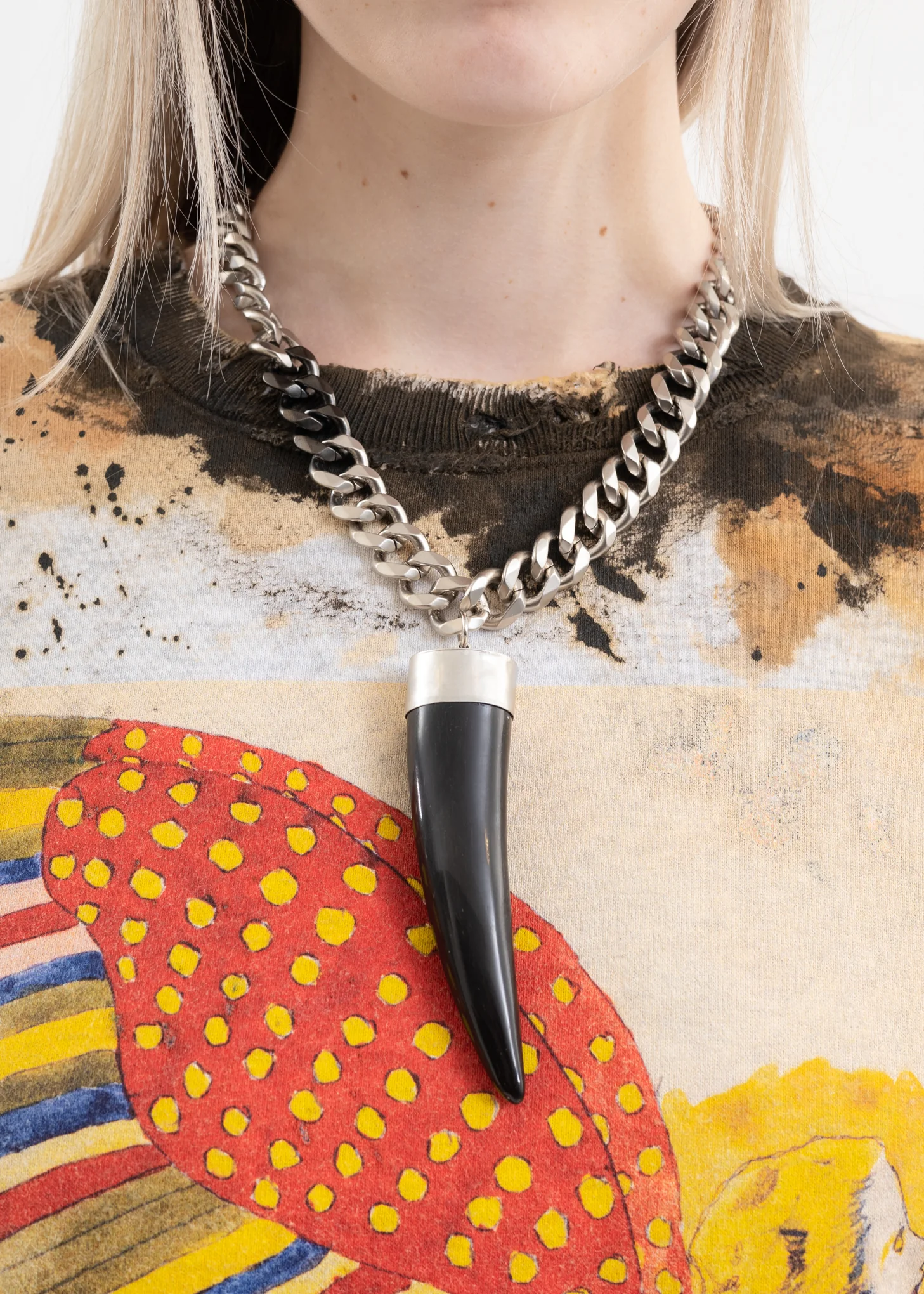 Bone Necklace KIDILL × Malcolm Guerre Collaboration - Image 3