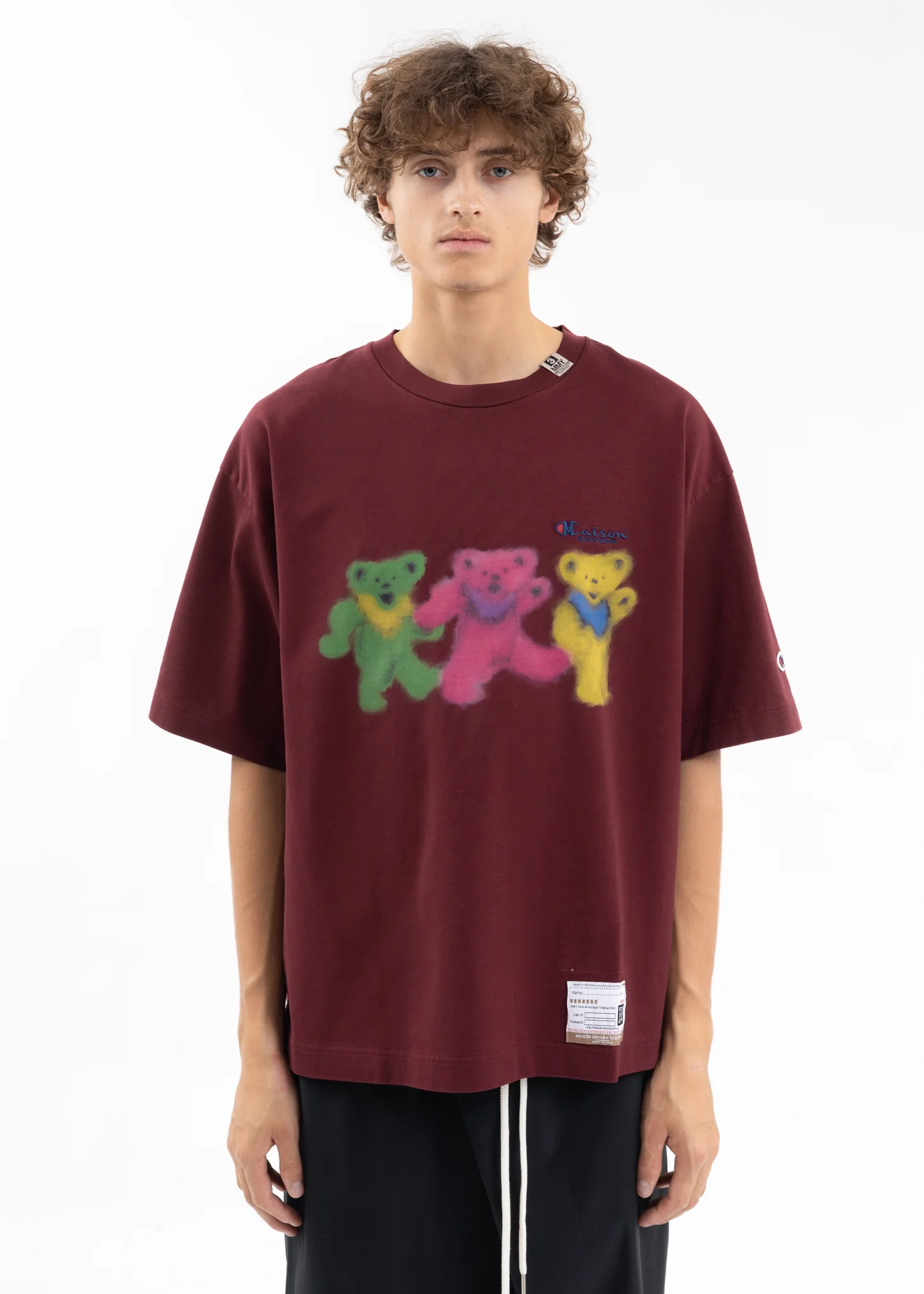Bordeaux Bears Printed Tee
