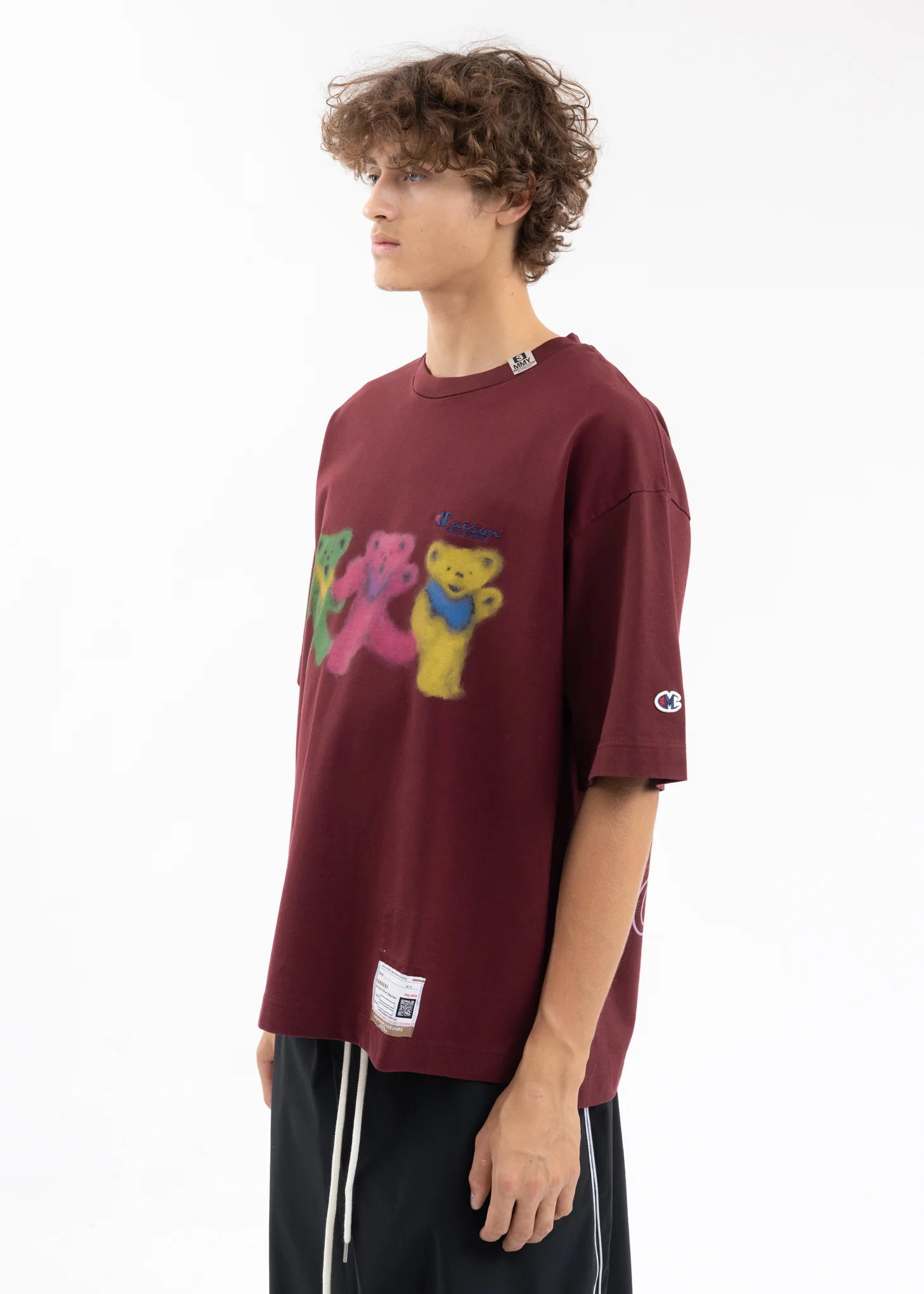 Bordeaux Bears Printed Tee - Image 3