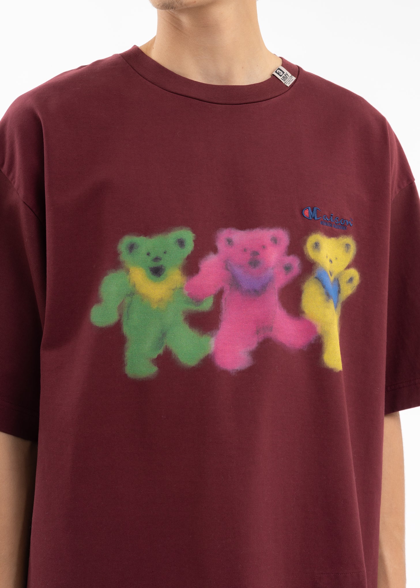 Bordeaux Bears Printed Tee - Image 4