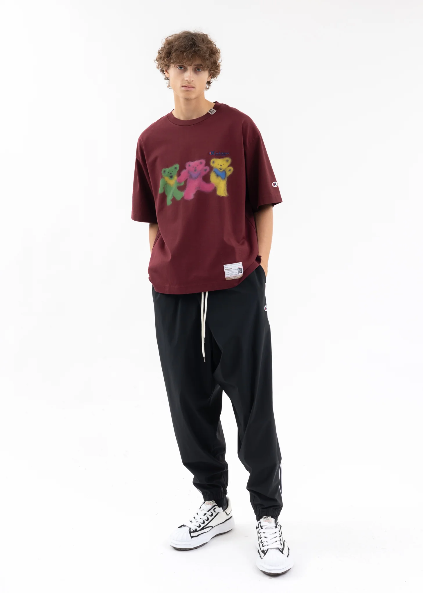 Bordeaux Bears Printed Tee - Image 5