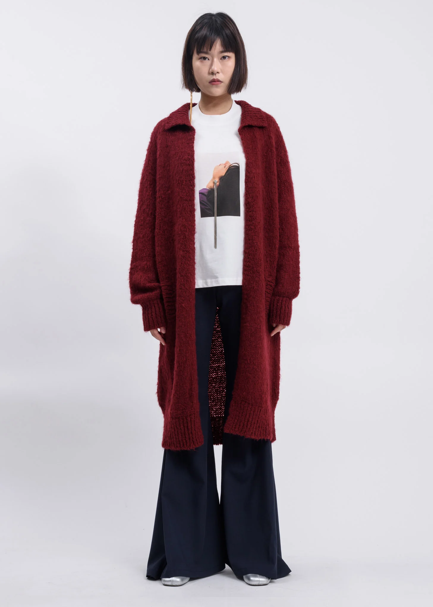 Bordeaux Knit Cardigan