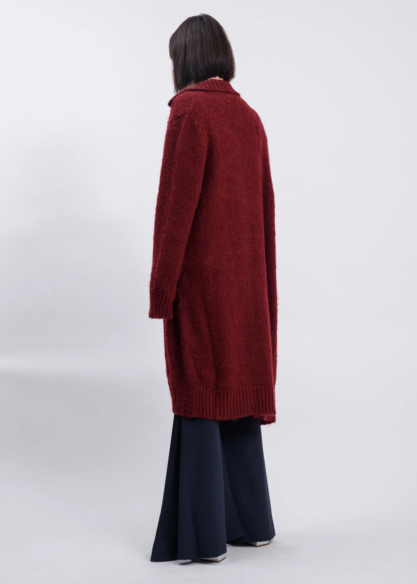 Bordeaux Knit Cardigan - Image 2