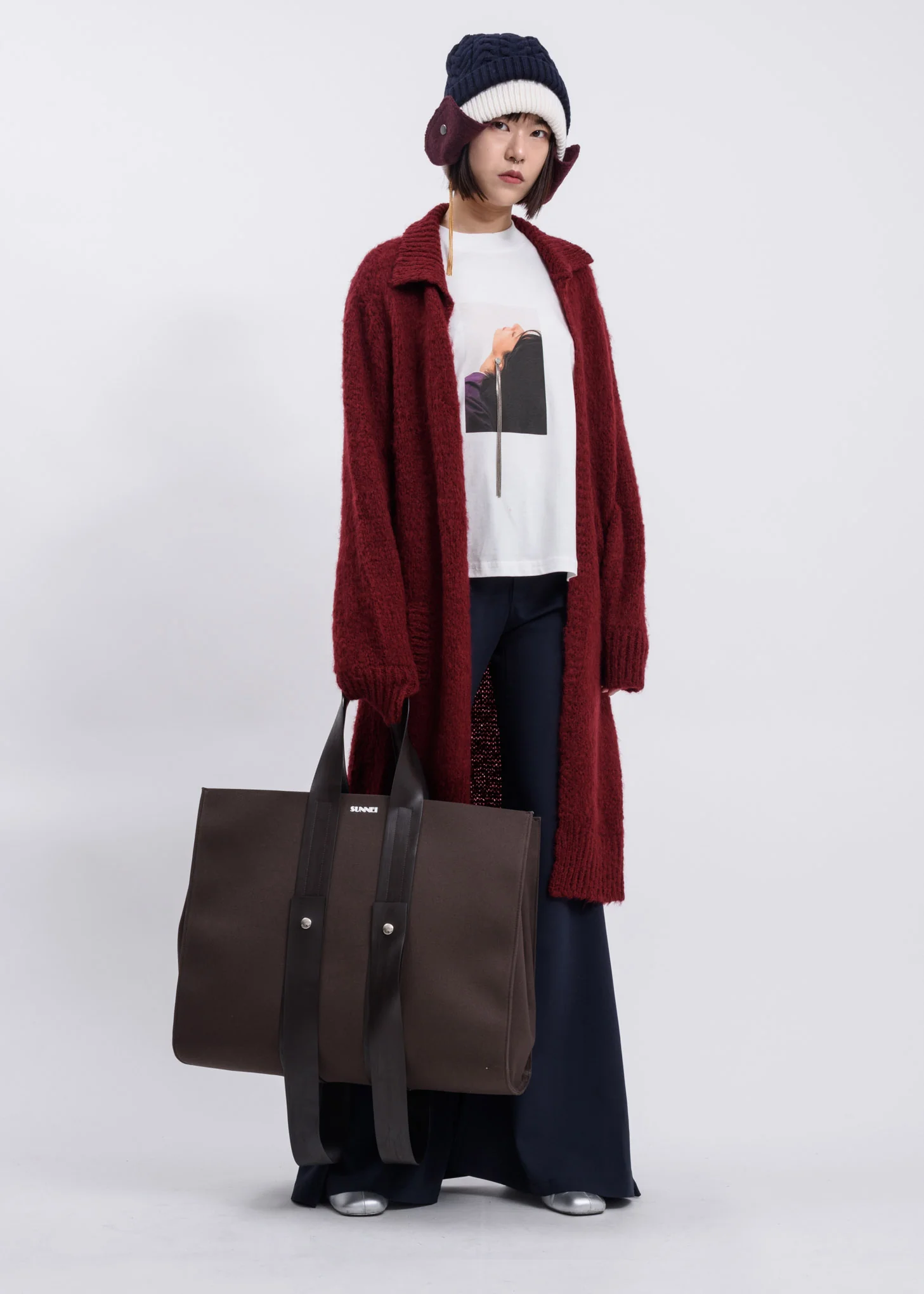 Bordeaux Knit Cardigan - Image 5