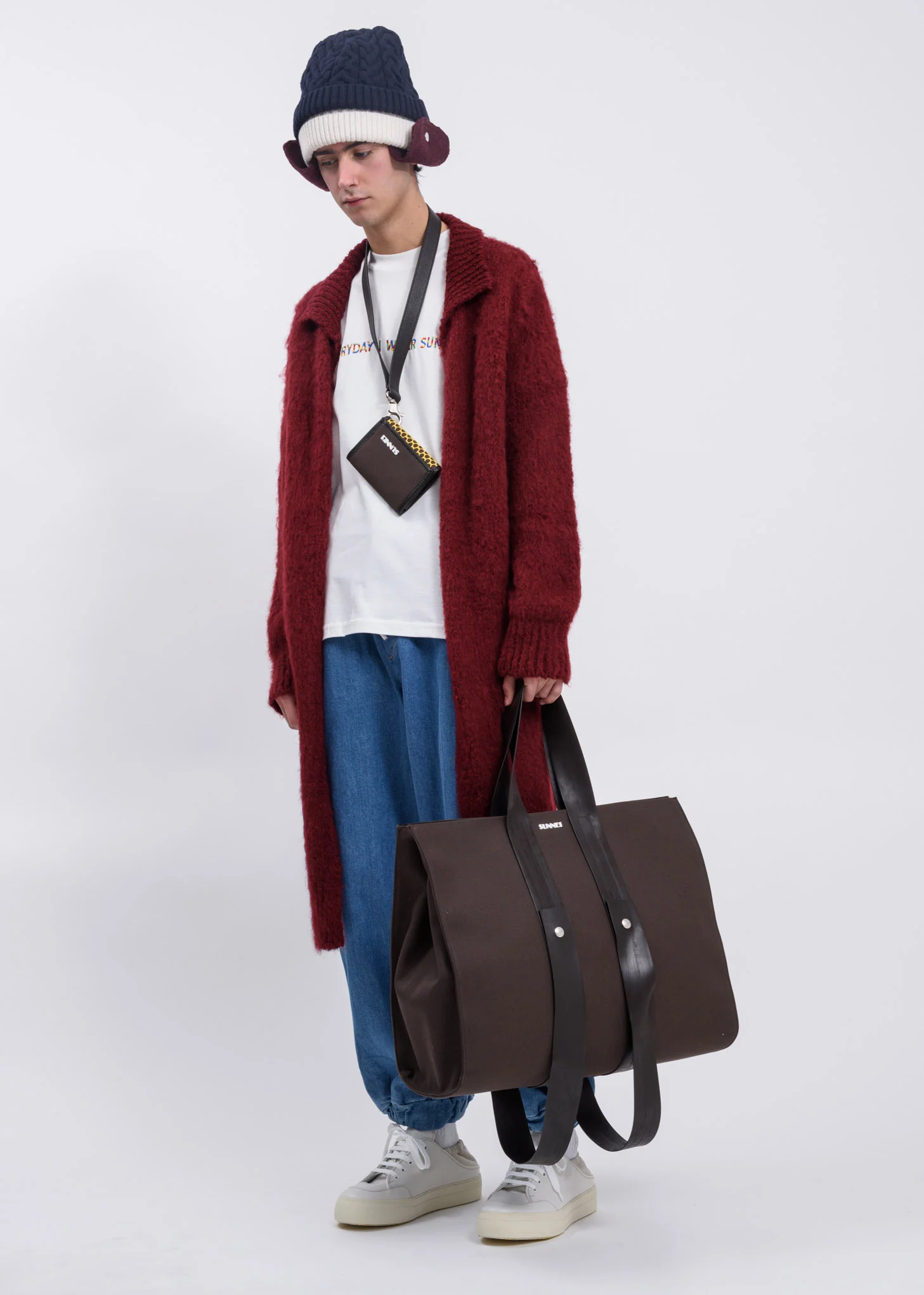 Bordeaux Knit Cardigan - Image 2