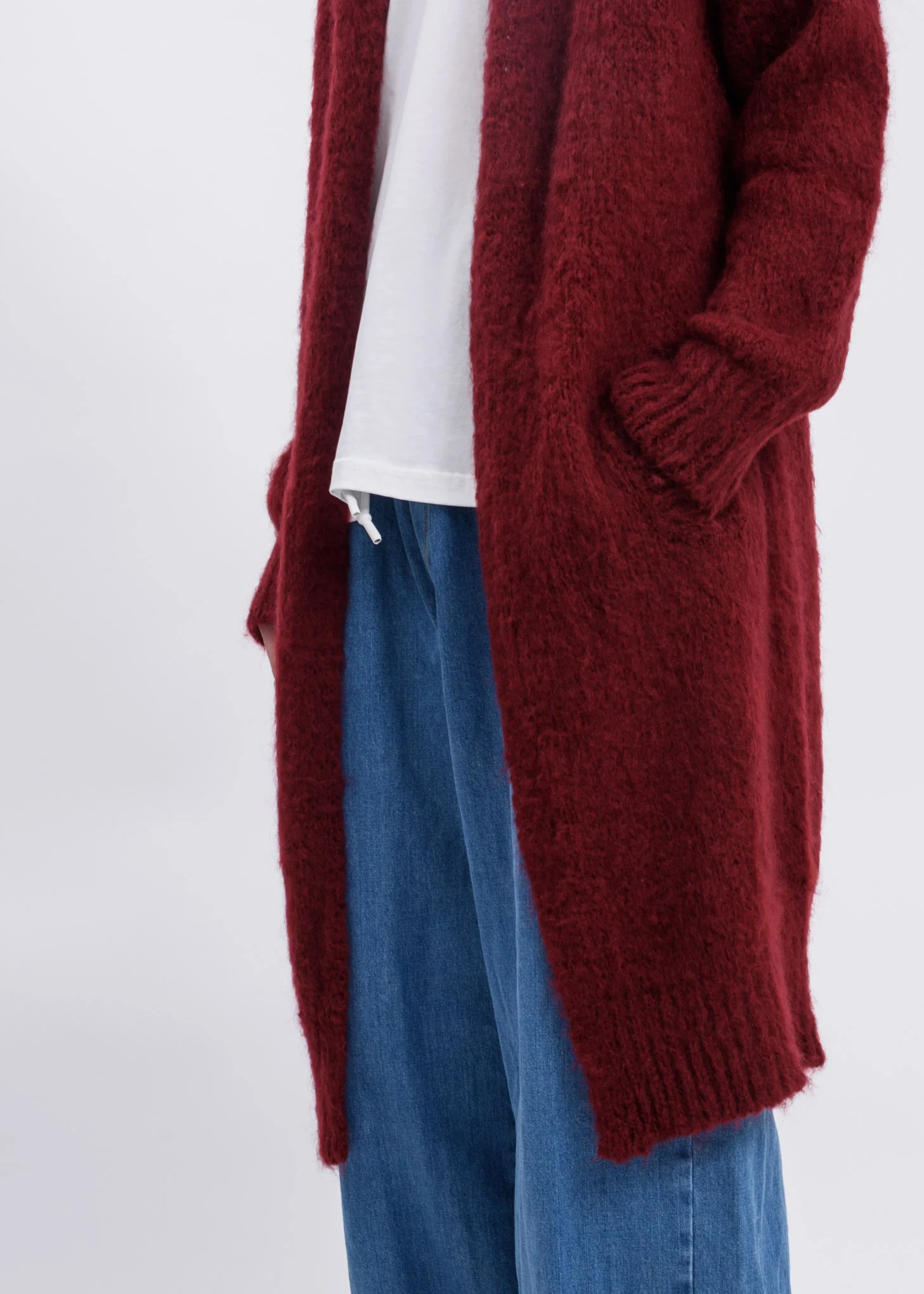 Bordeaux Knit Cardigan - Image 3