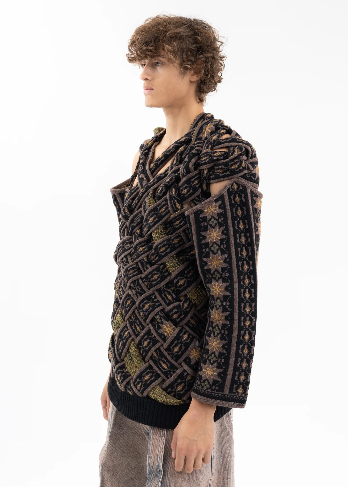 BRAIDED NORWEGIAN SWEATER - Image 3
