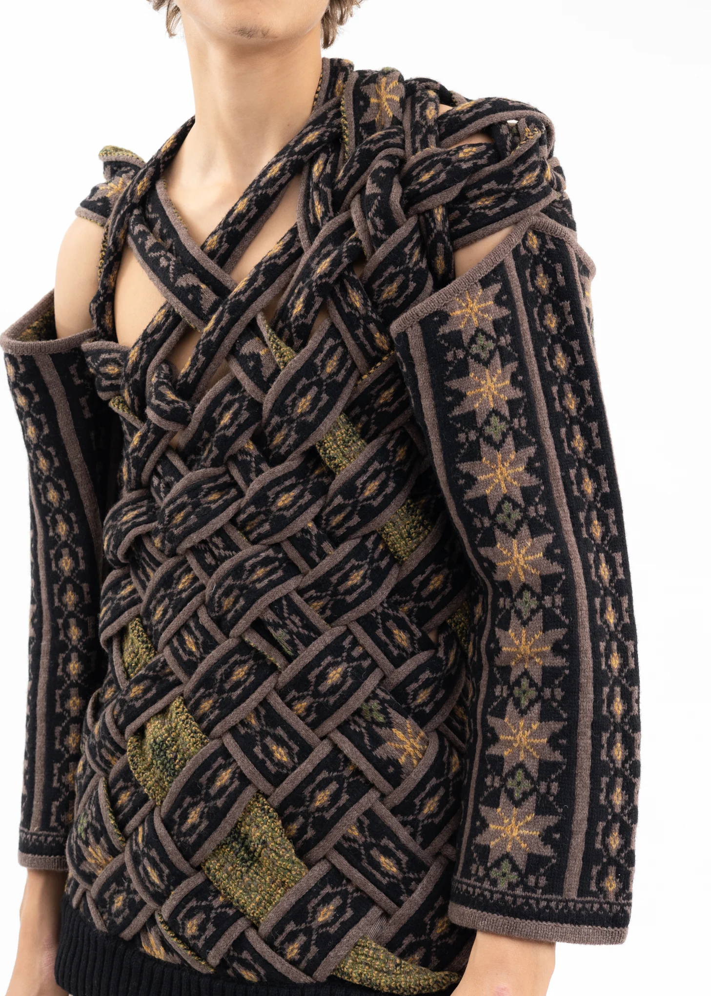 BRAIDED NORWEGIAN SWEATER - Image 4
