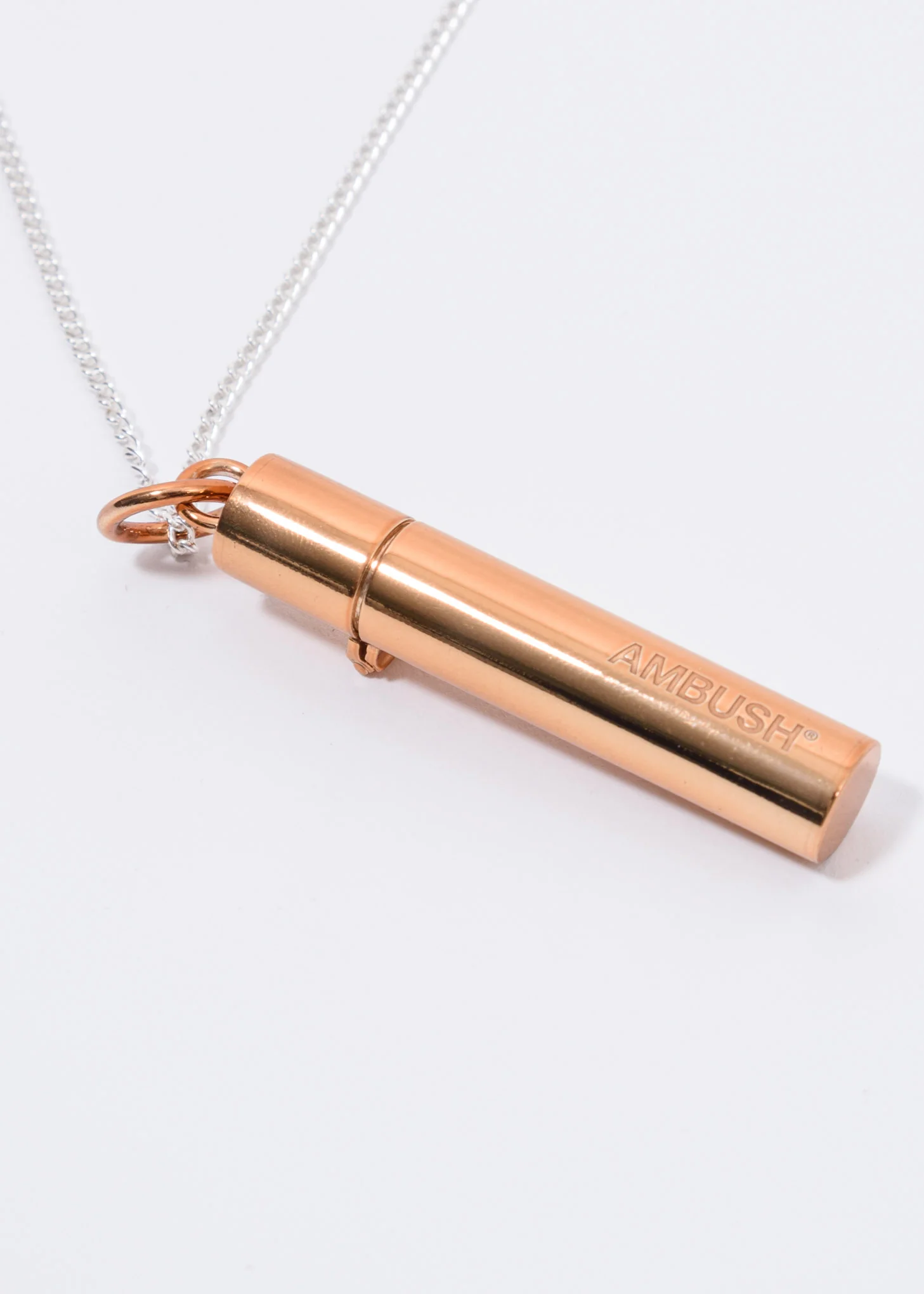 Brown And Silver SSS Pill Case Necklace - Image 2