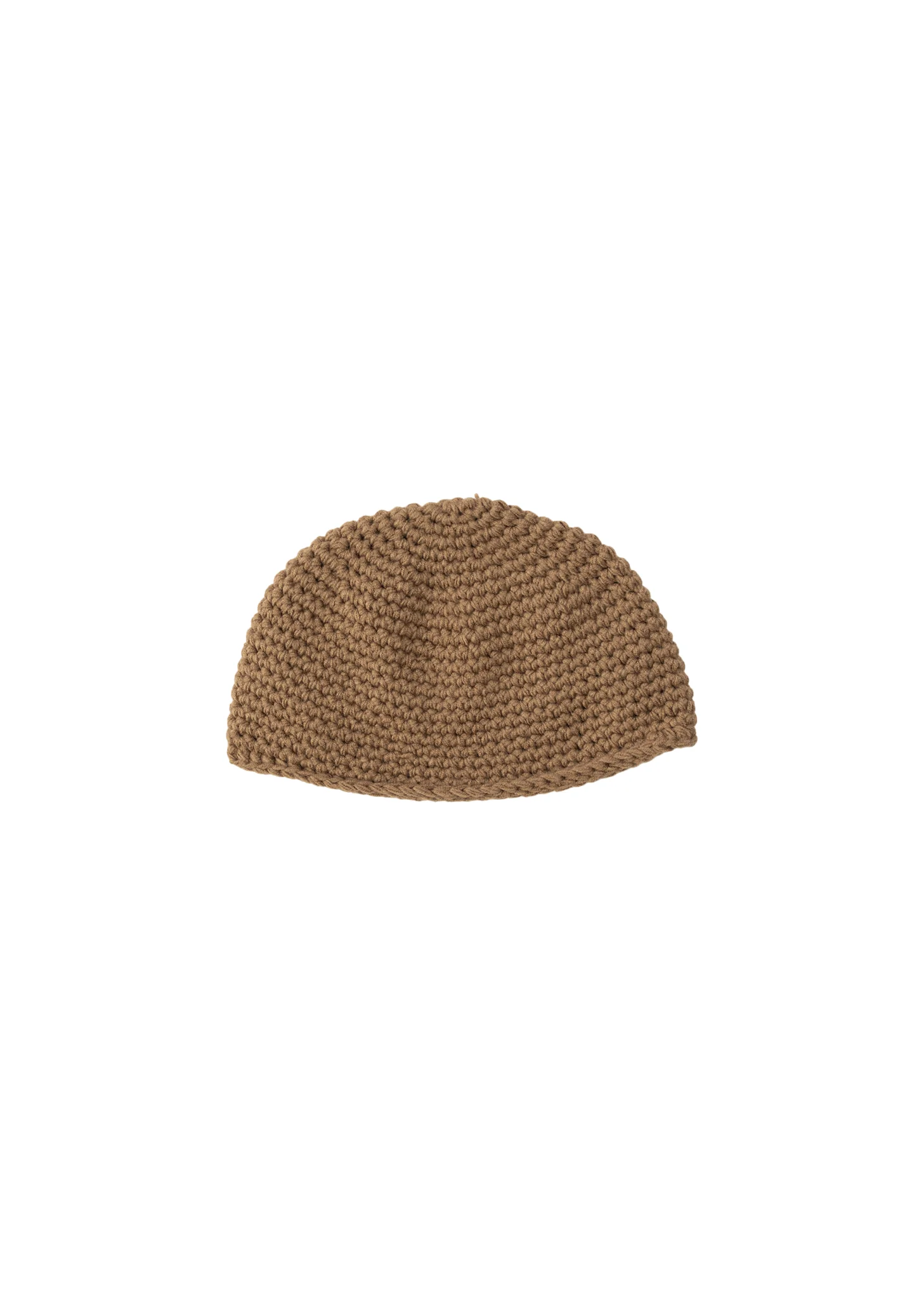 Brown Hand Crocheted Beanie - Preorder - Image 2