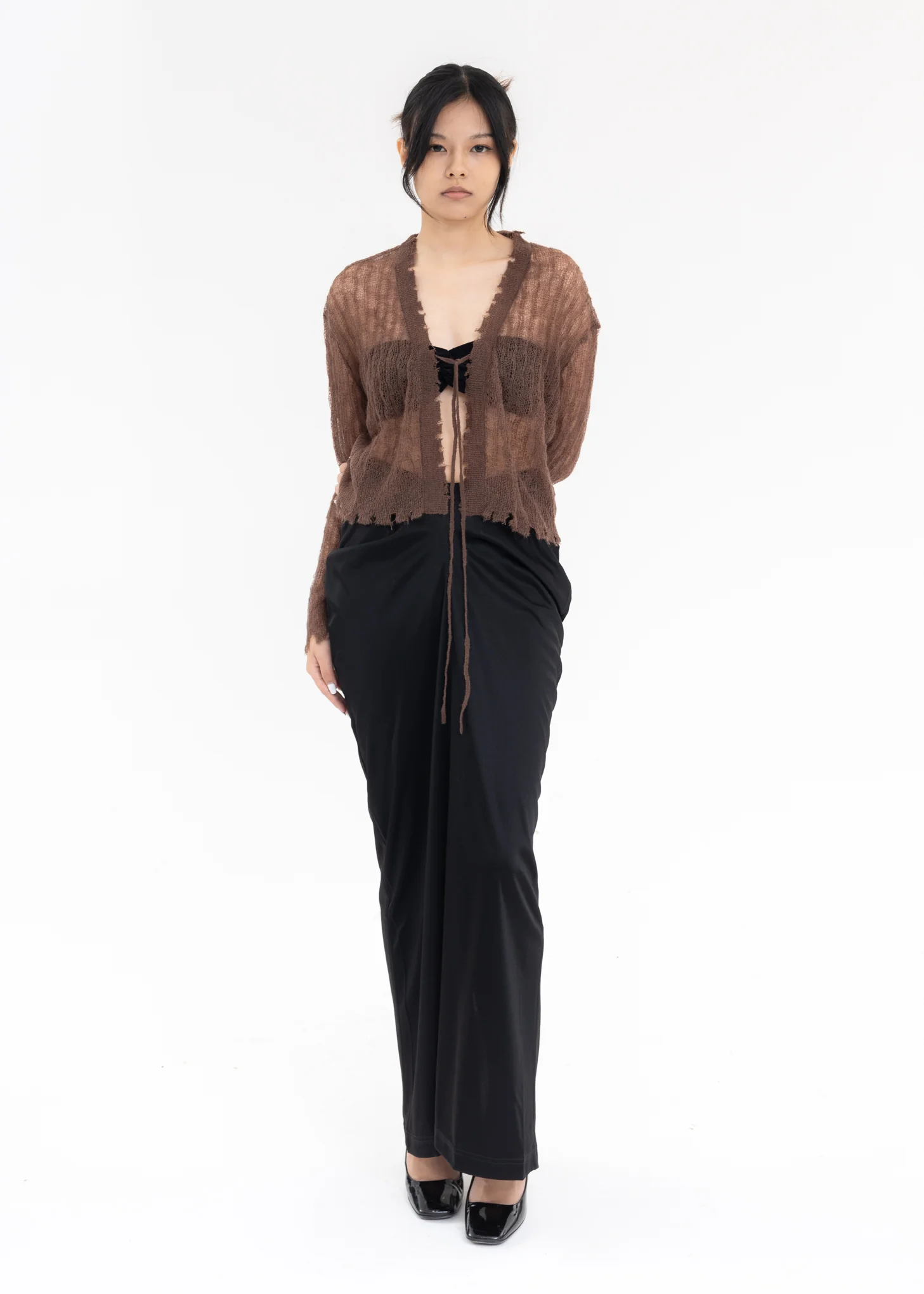 Brown Mohair Cardigan - Image 6