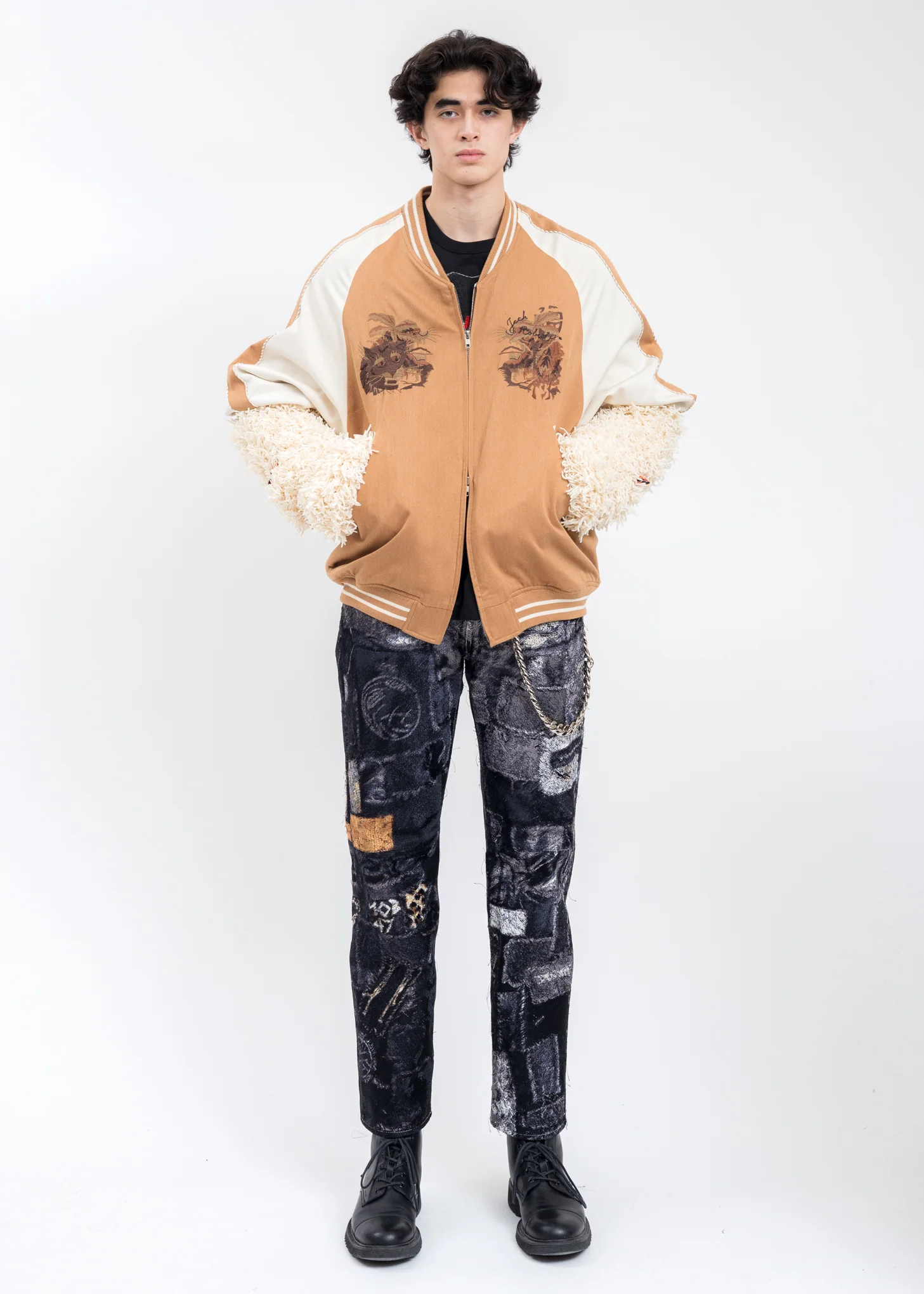 Brown ORGANIC CHAOS SOUVENIR Jacket - Image 8