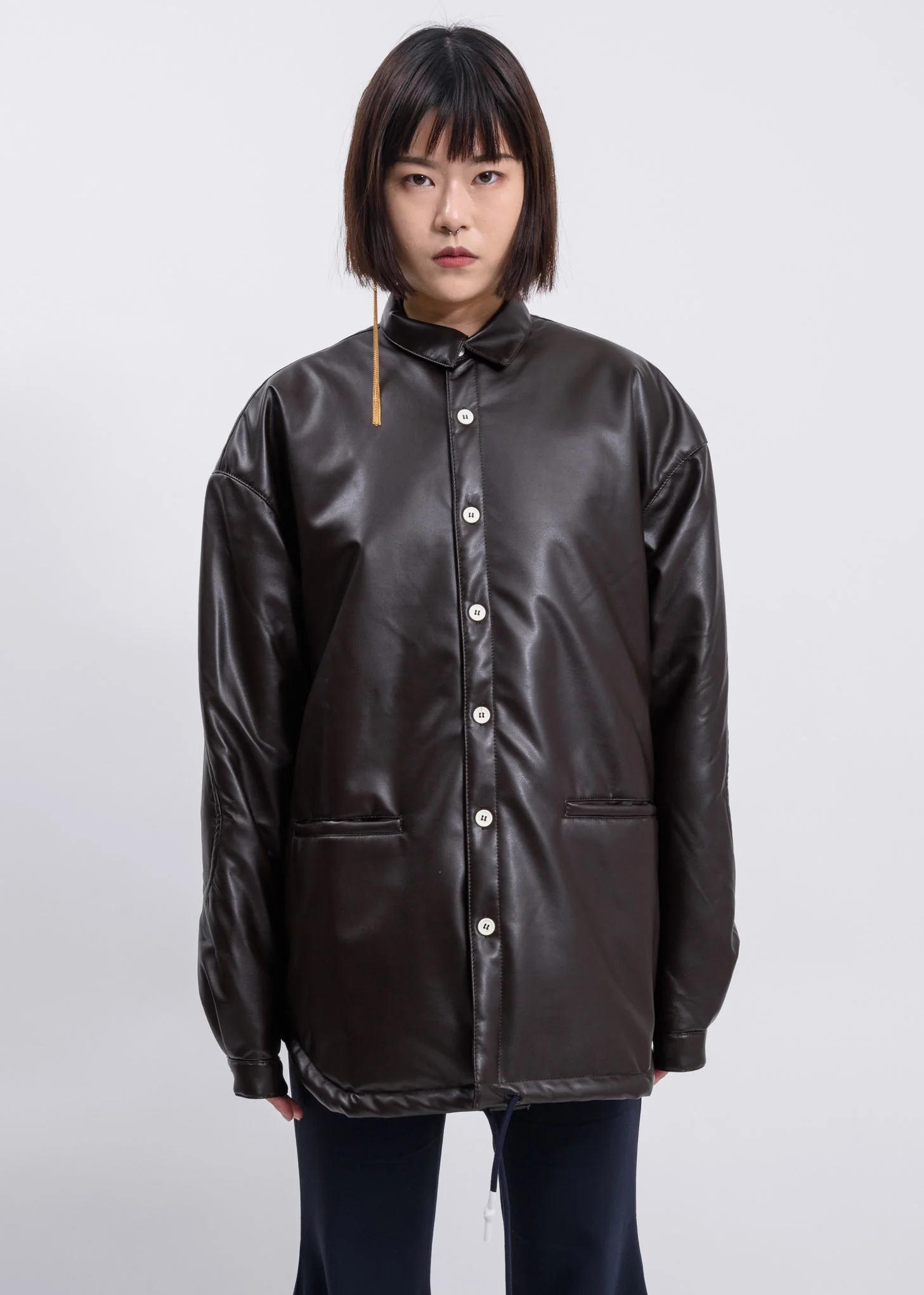 Brown Over Padded Shirt