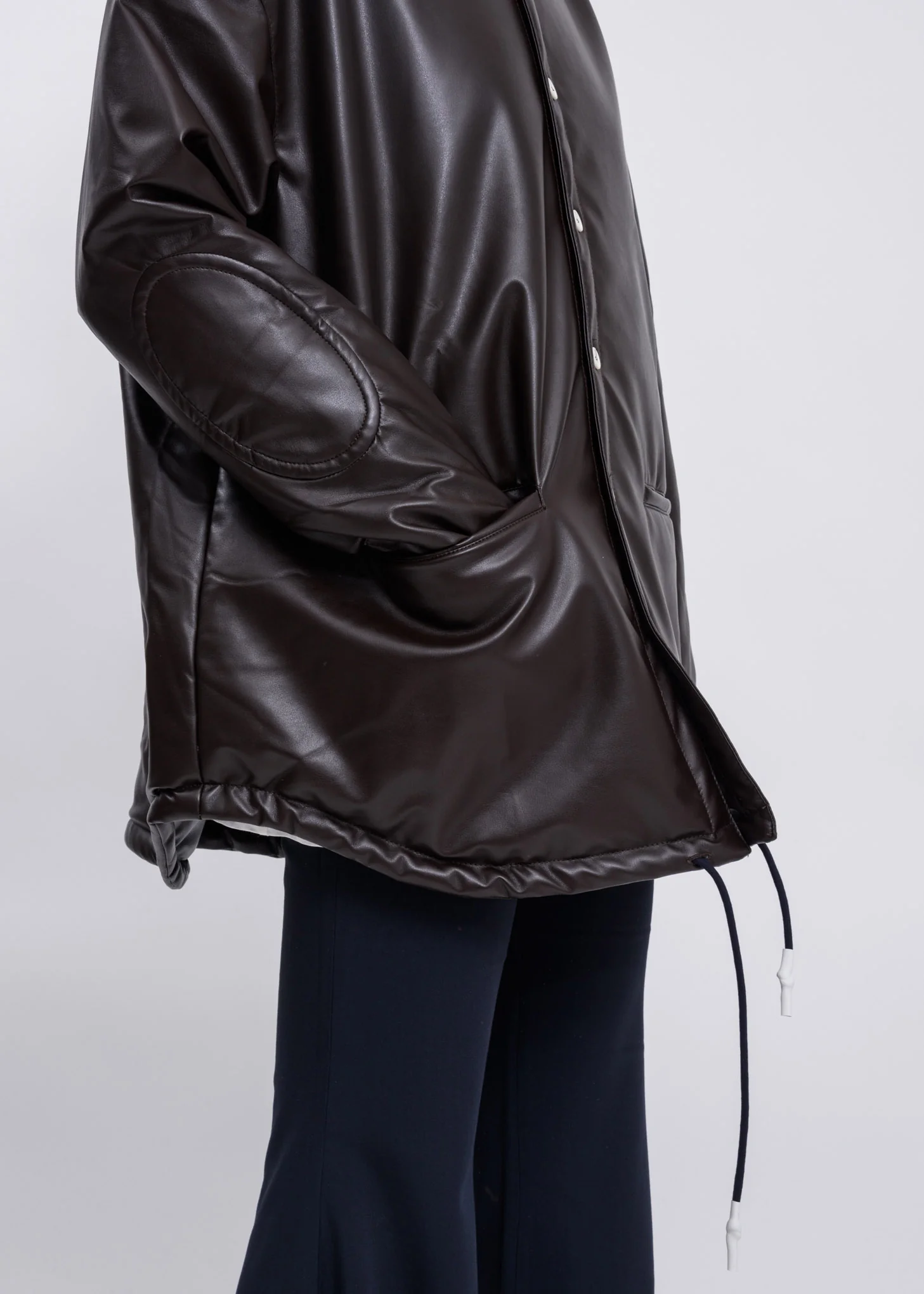 Brown Over Padded Shirt - Image 5