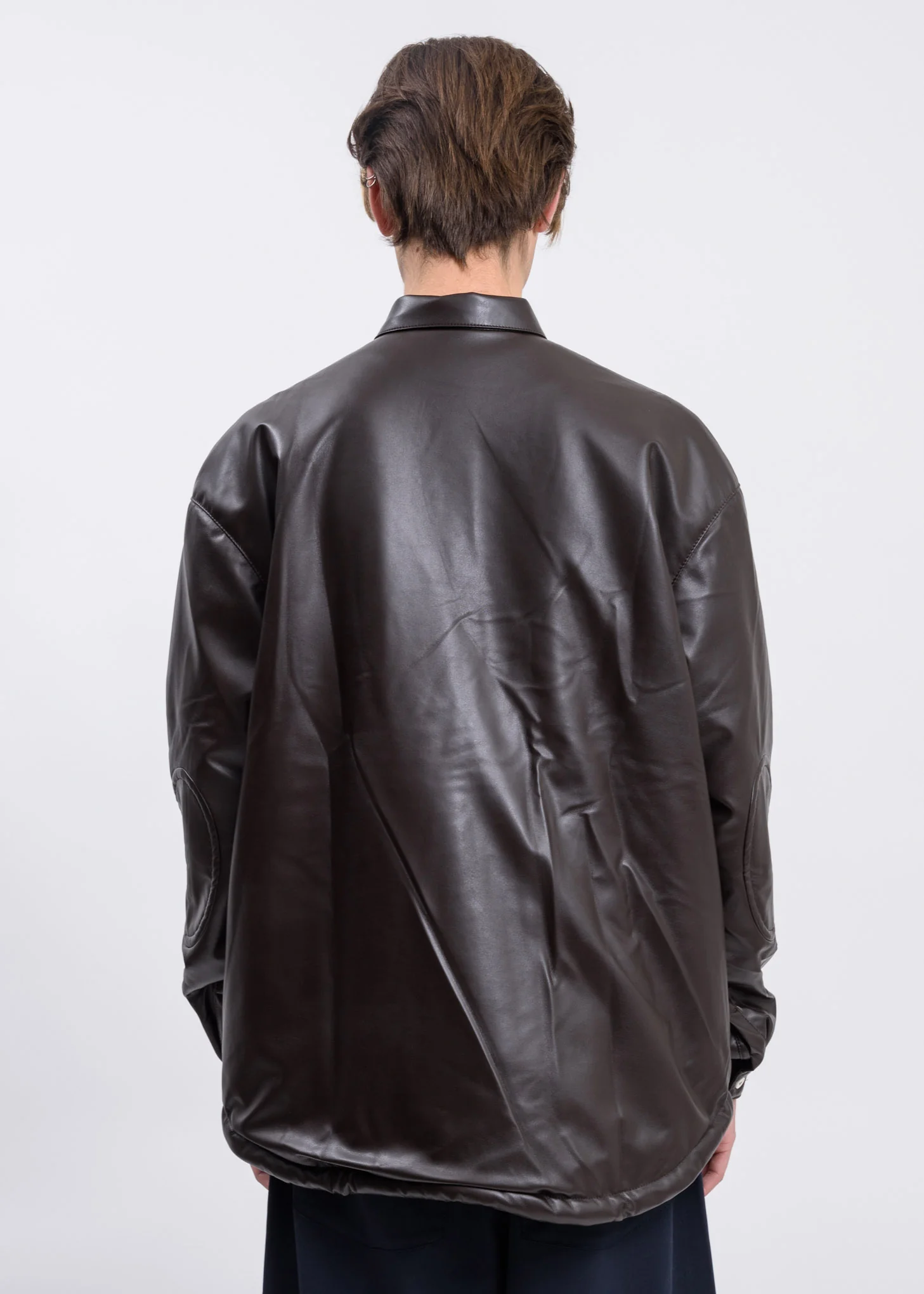 Brown Over Padded Shirt - Image 4