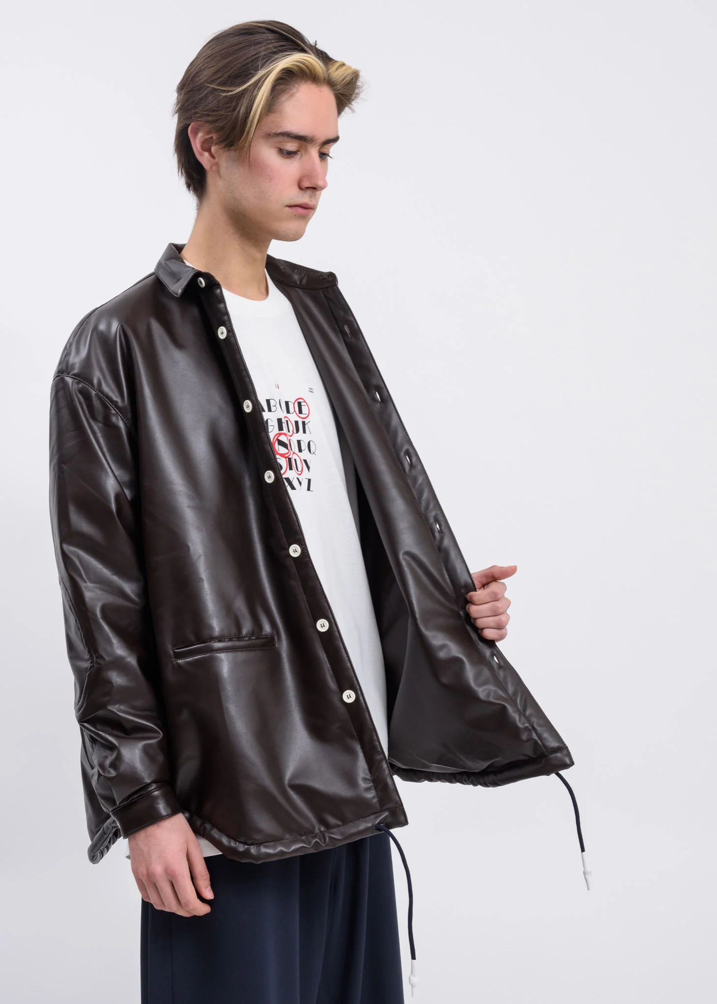 Brown Over Padded Shirt - Image 5