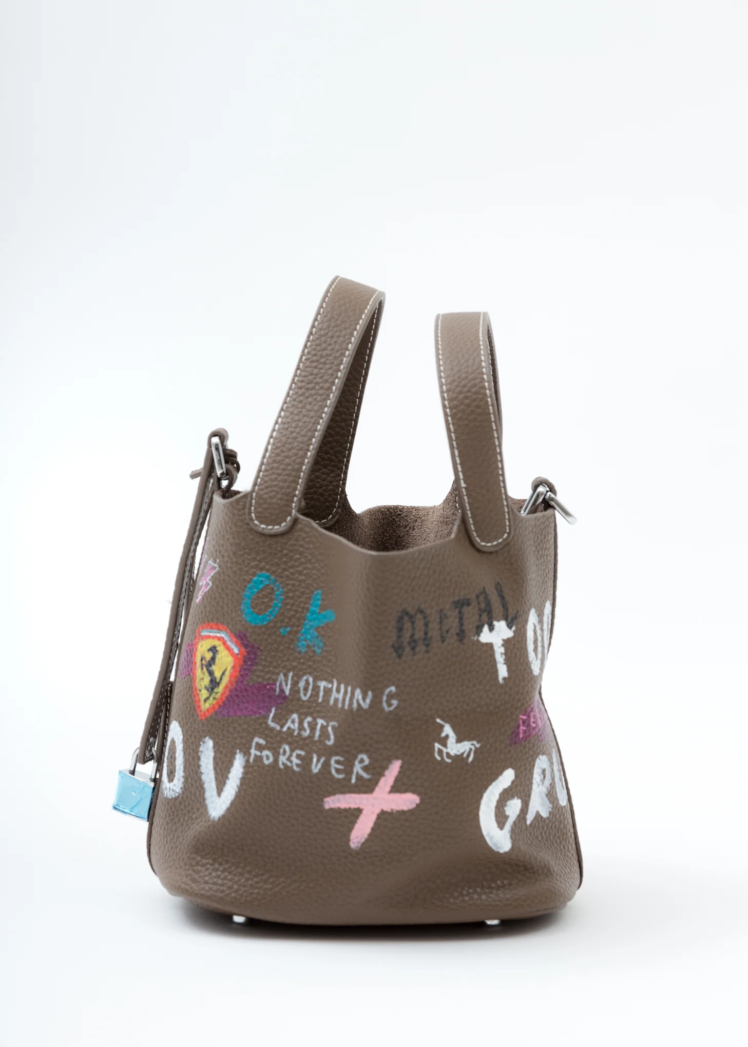 Brown Paint Cube Bag (Small) -Preorder - Image 3