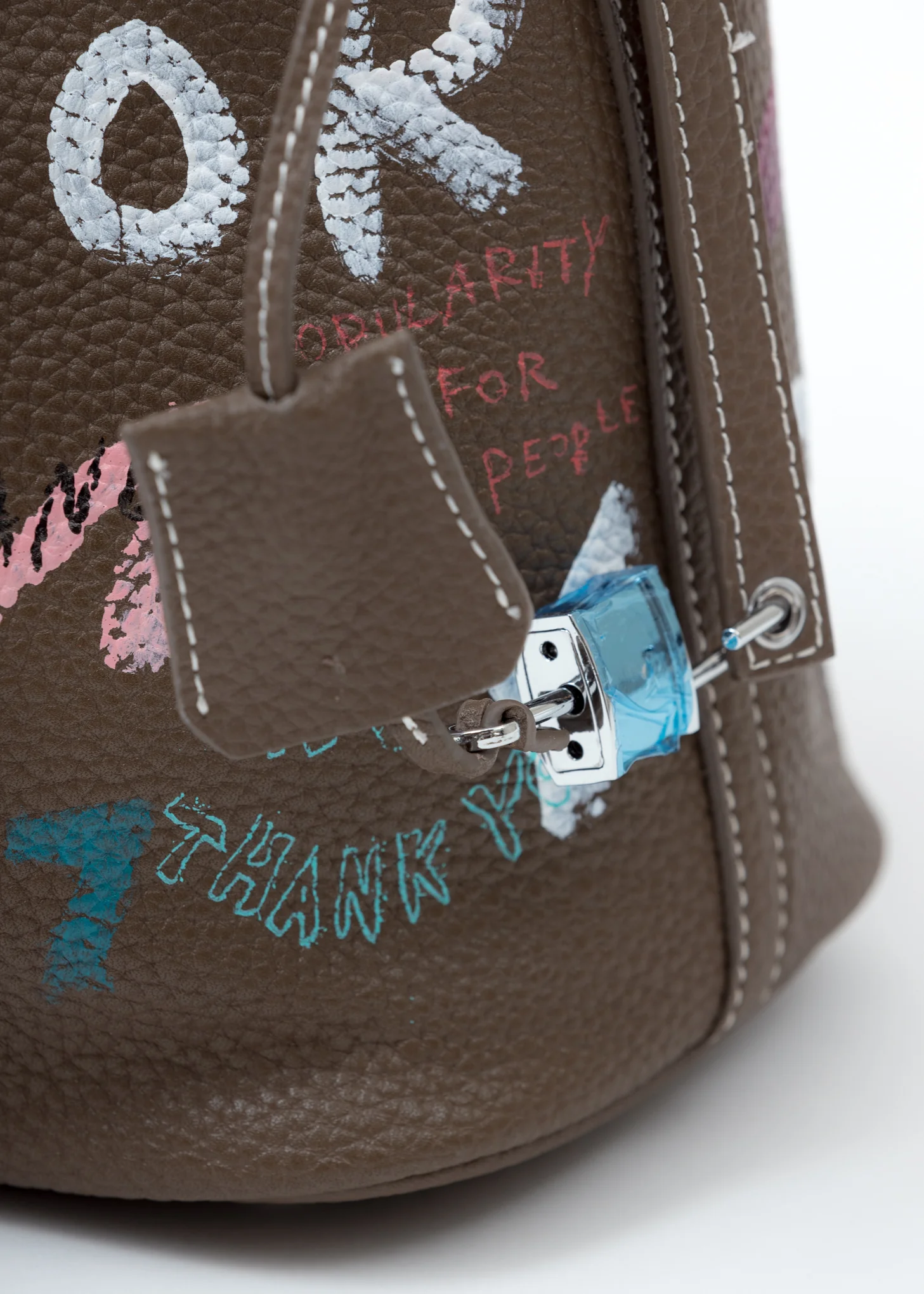 Brown Paint Cube Bag (Small) -Preorder - Image 5