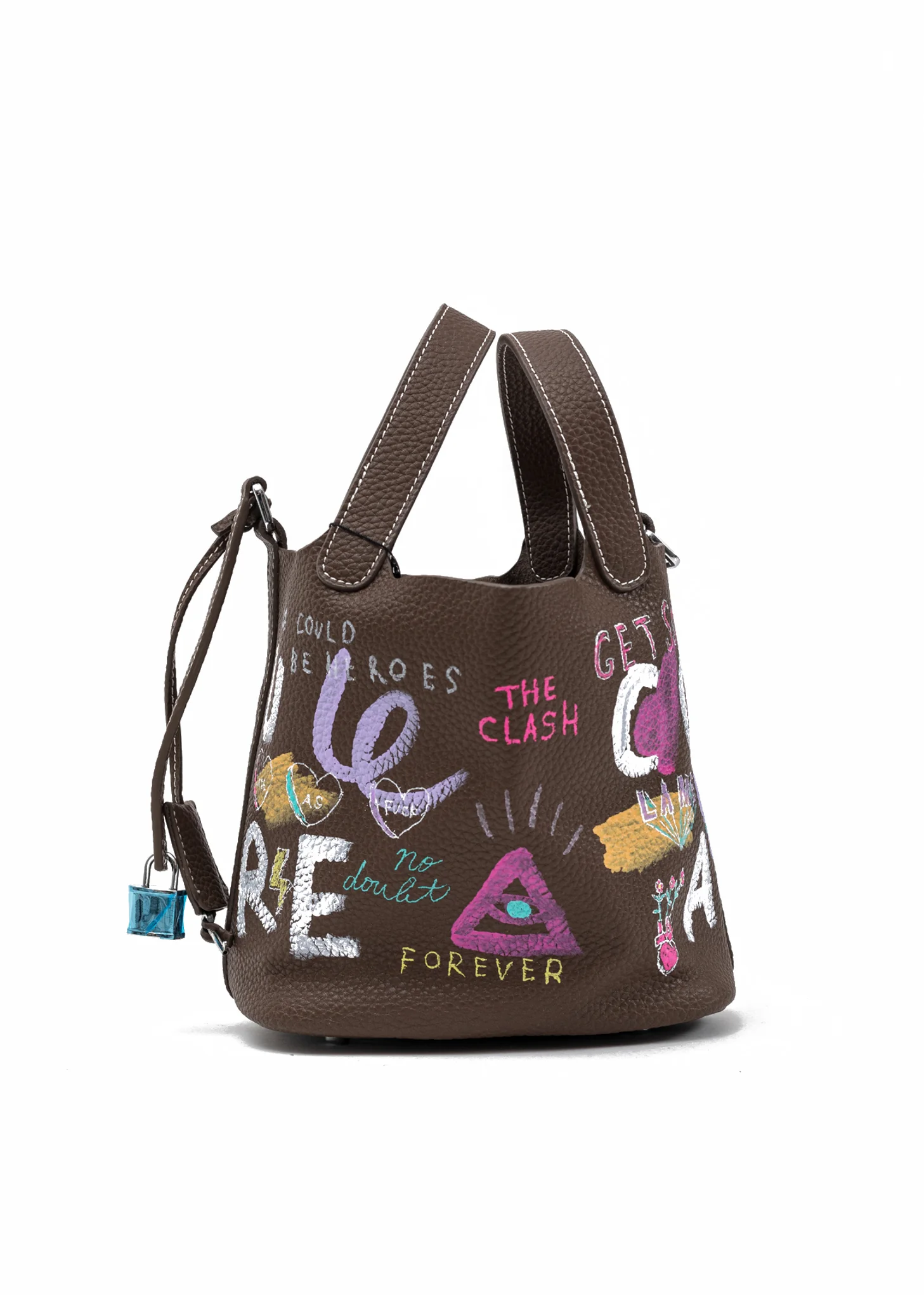 Brown Paint Cube Bag (Small) -Girl With Pearl Earring -Preorder - Image 3
