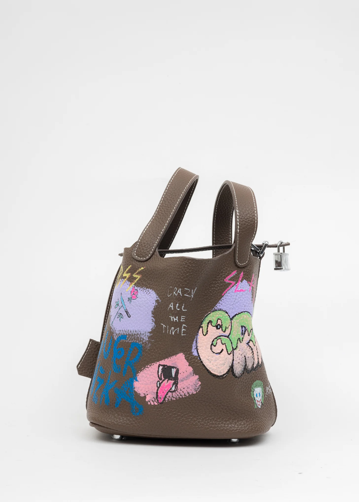 Brown Paint Cube Bag (Small) -(Punk)- - Image 4