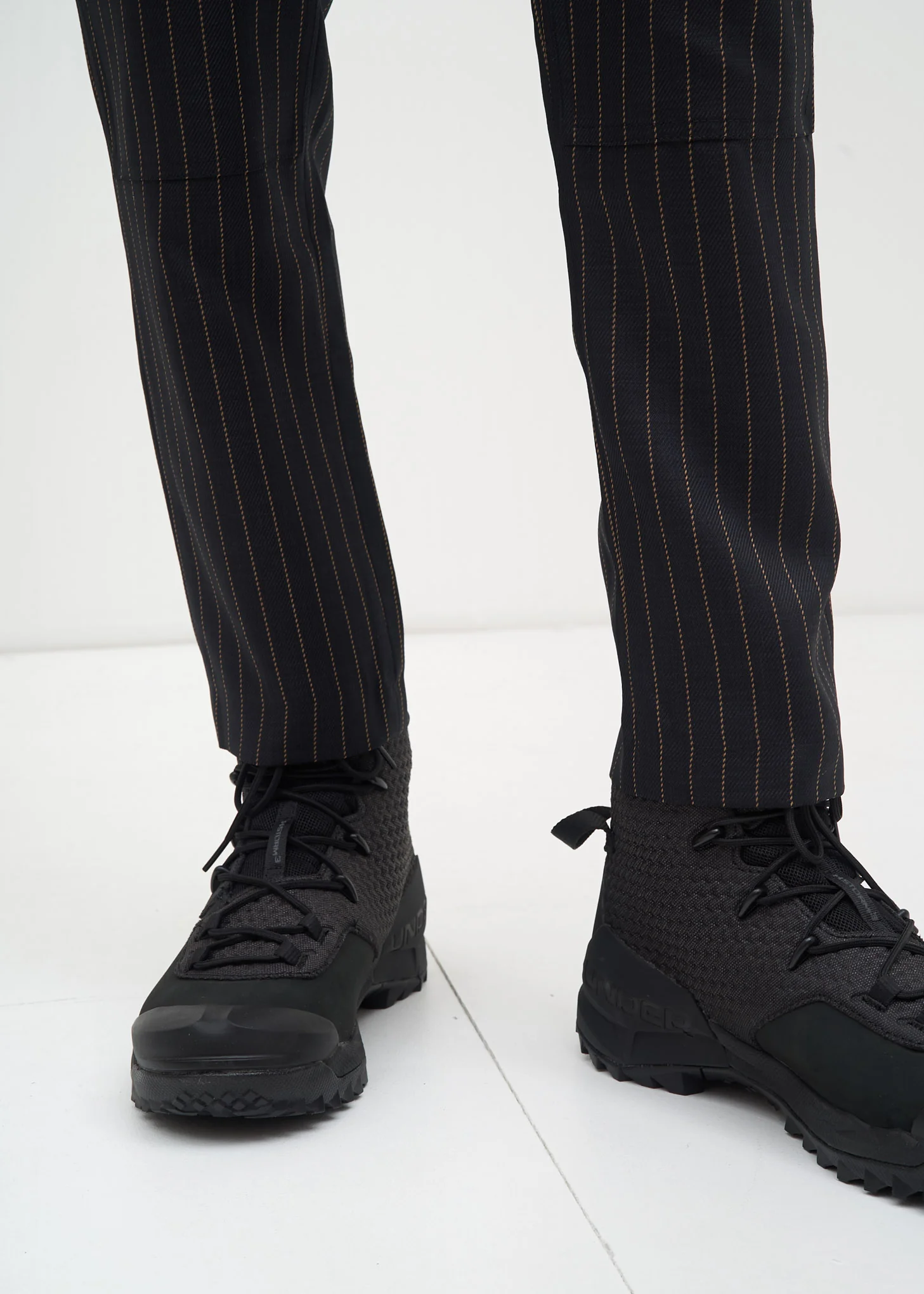 Brown Pinstripe Storm Trouser - Image 6