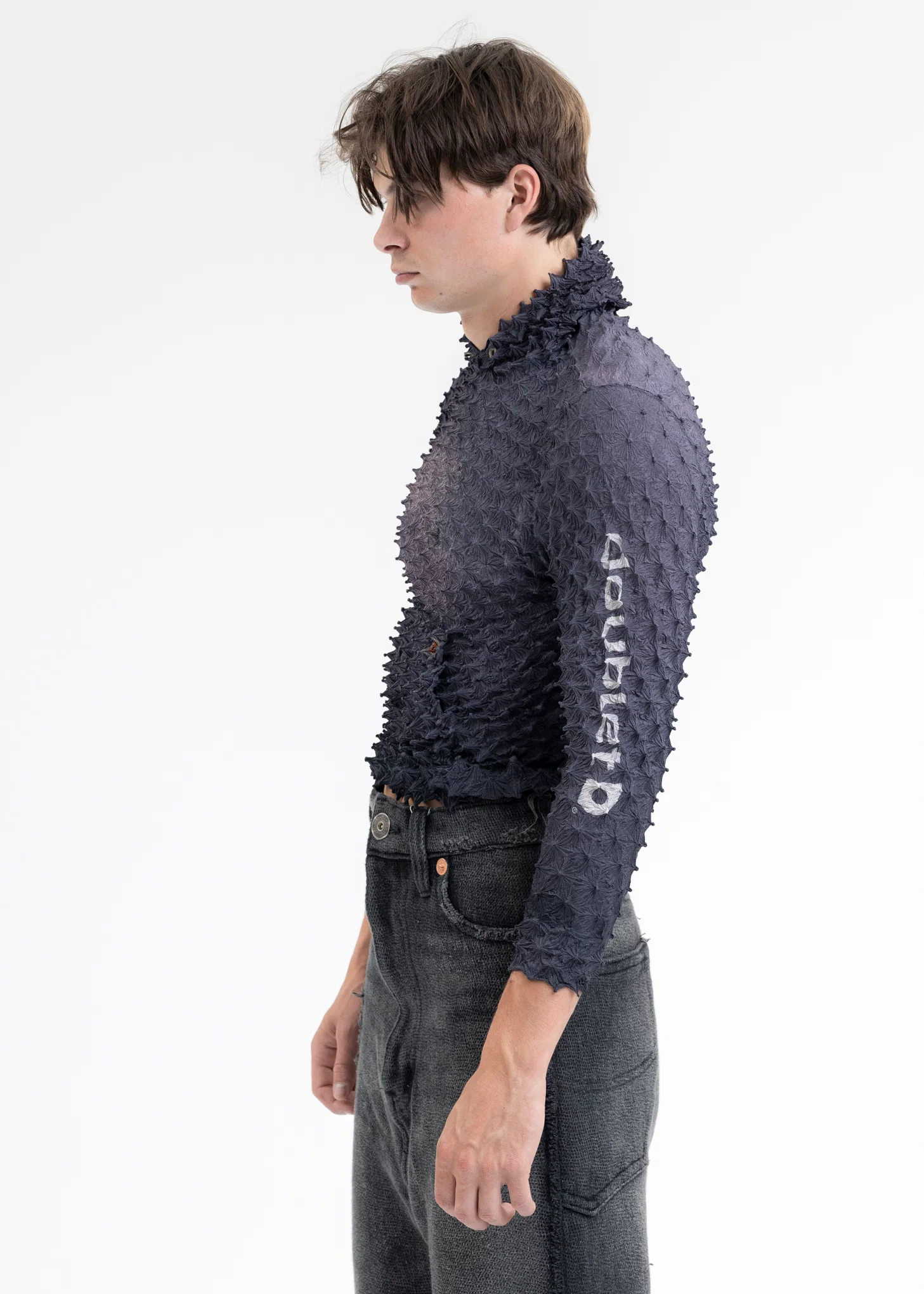 BROWN "SHIBORI" HOODIE - Image 3
