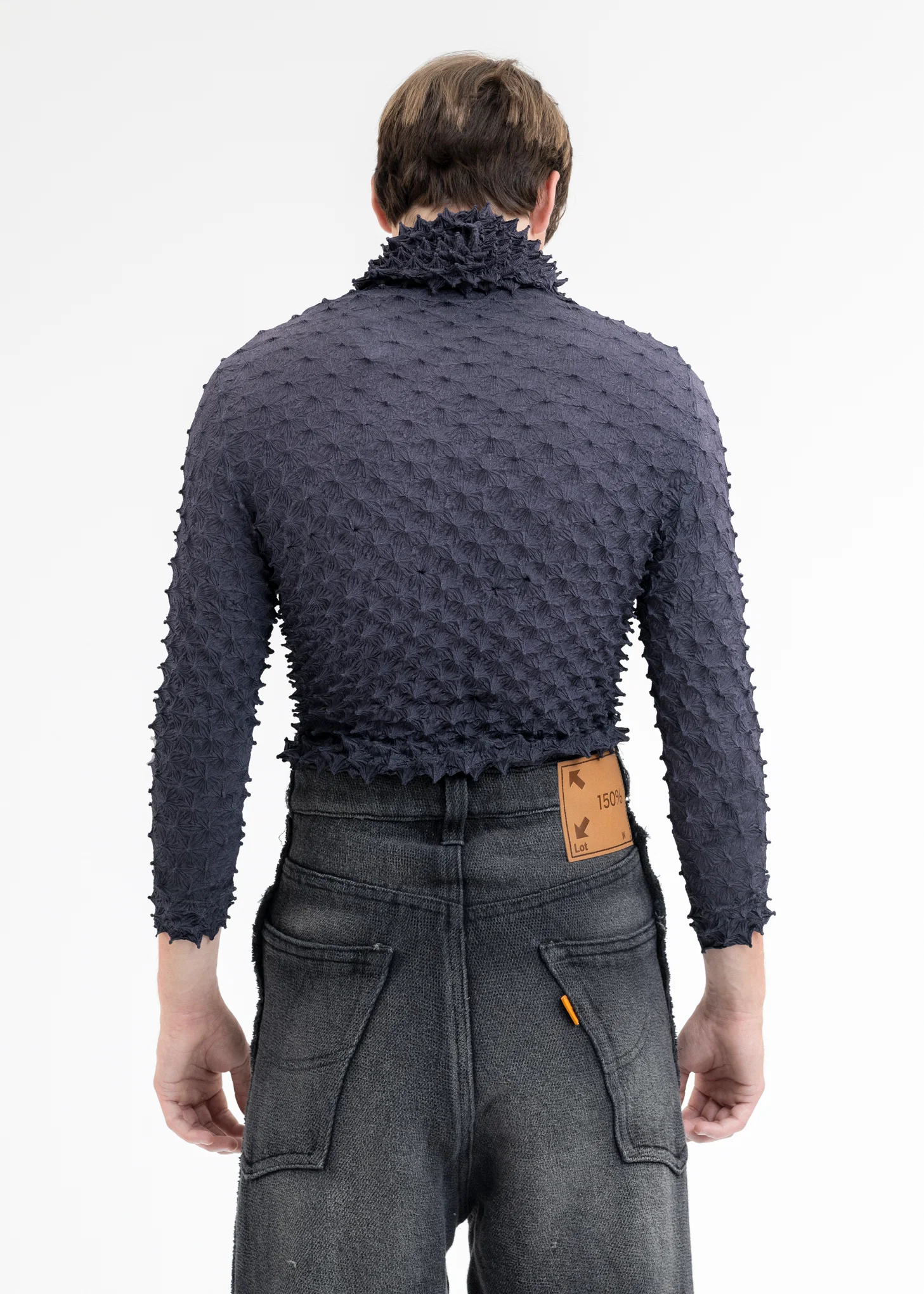BROWN "SHIBORI" HOODIE - Image 4