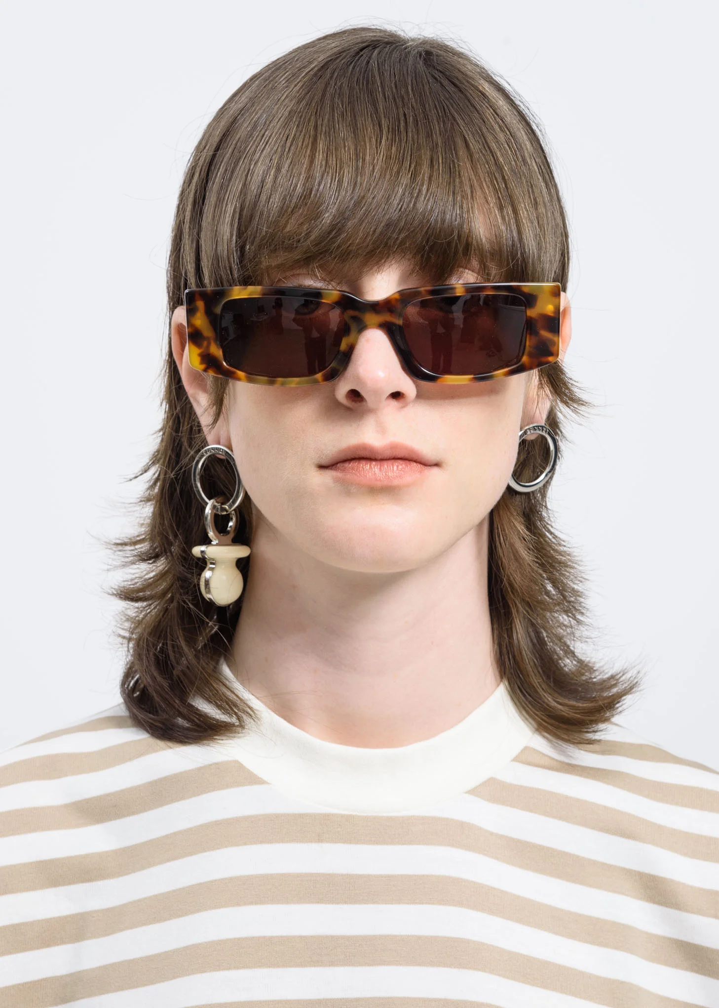Brown Square Sunglasses - Image 3