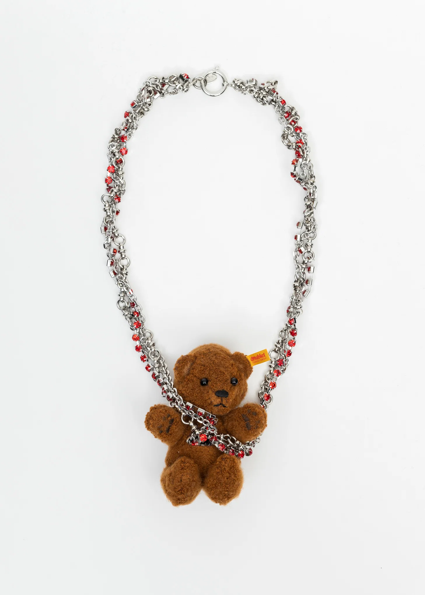 BROWN STUFFED BEAR NECKLACE