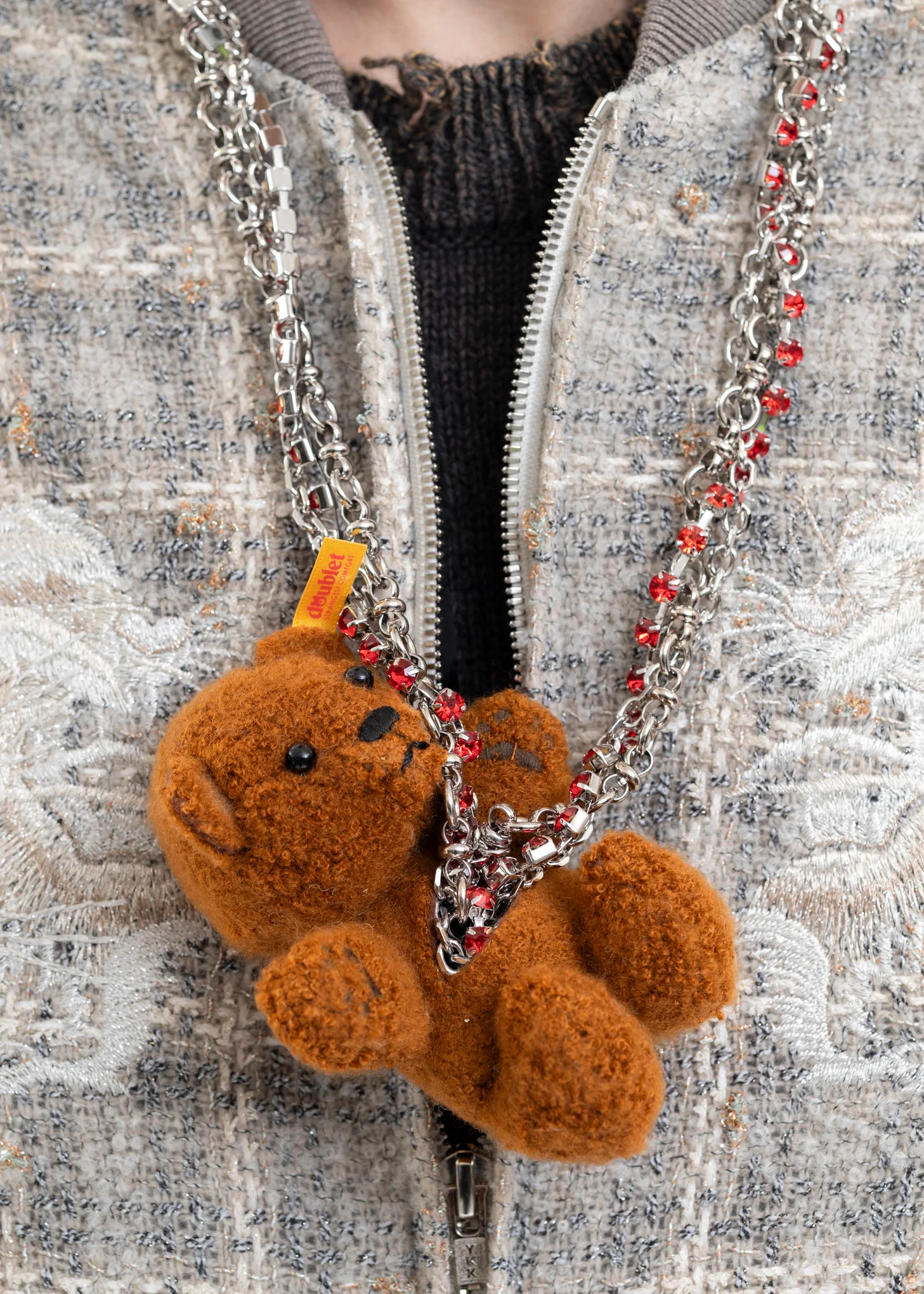 BROWN STUFFED BEAR NECKLACE - Image 5