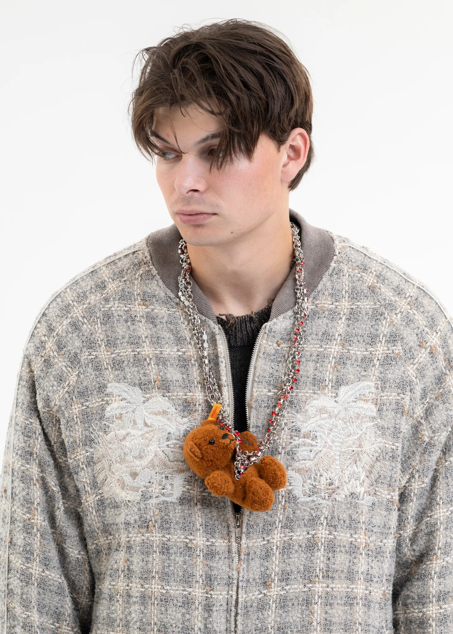 BROWN STUFFED BEAR NECKLACE - Image 7