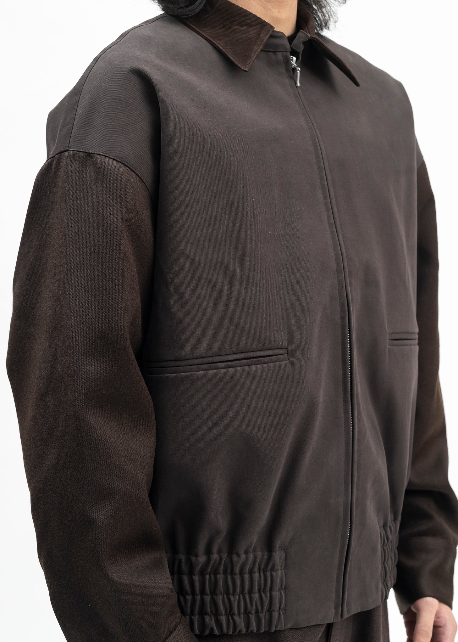 BRUSHED DOUBLE TWILL NOTO BLOUSON - Image 4
