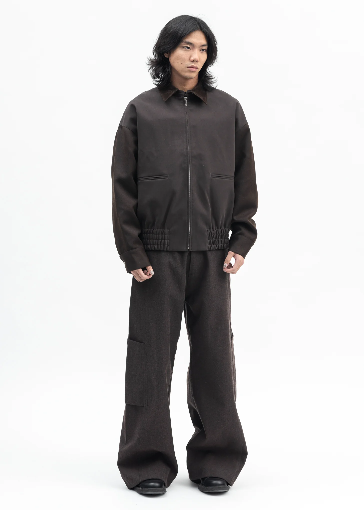 BRUSHED DOUBLE TWILL NOTO BLOUSON - Image 5